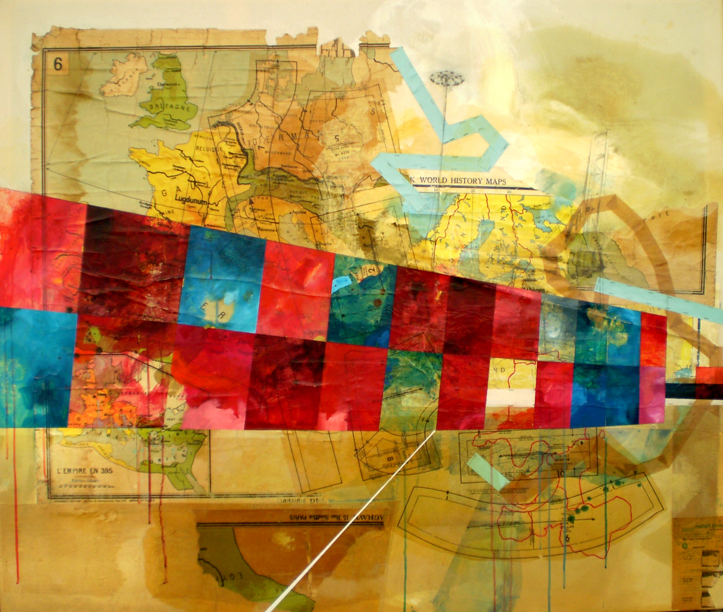 "Iceland" 2009 Mixed Media on Canvas 130x150 cm