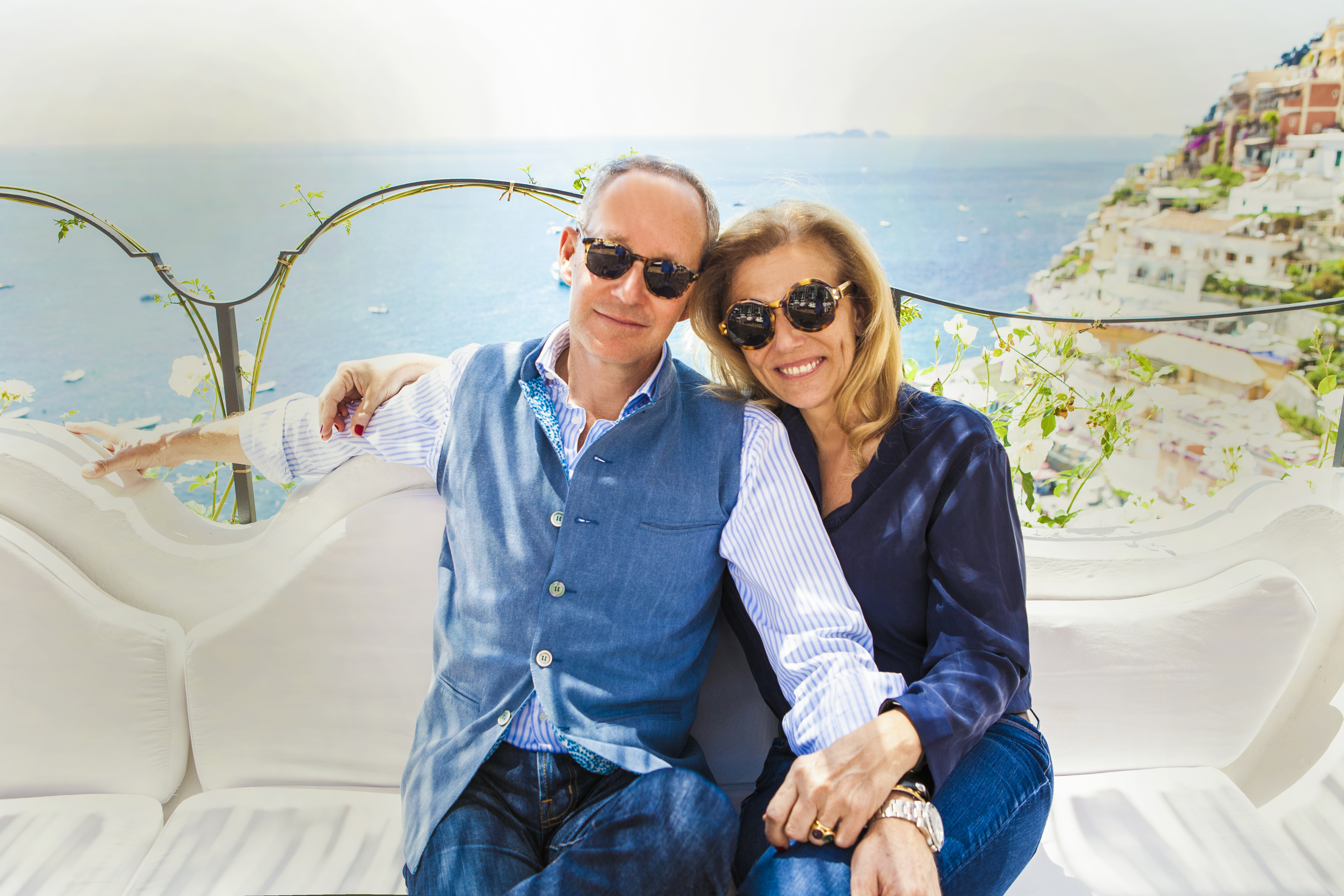 Antonio and Carla Sersale, Owner of the  Le Sirenuse Hotel in Positano