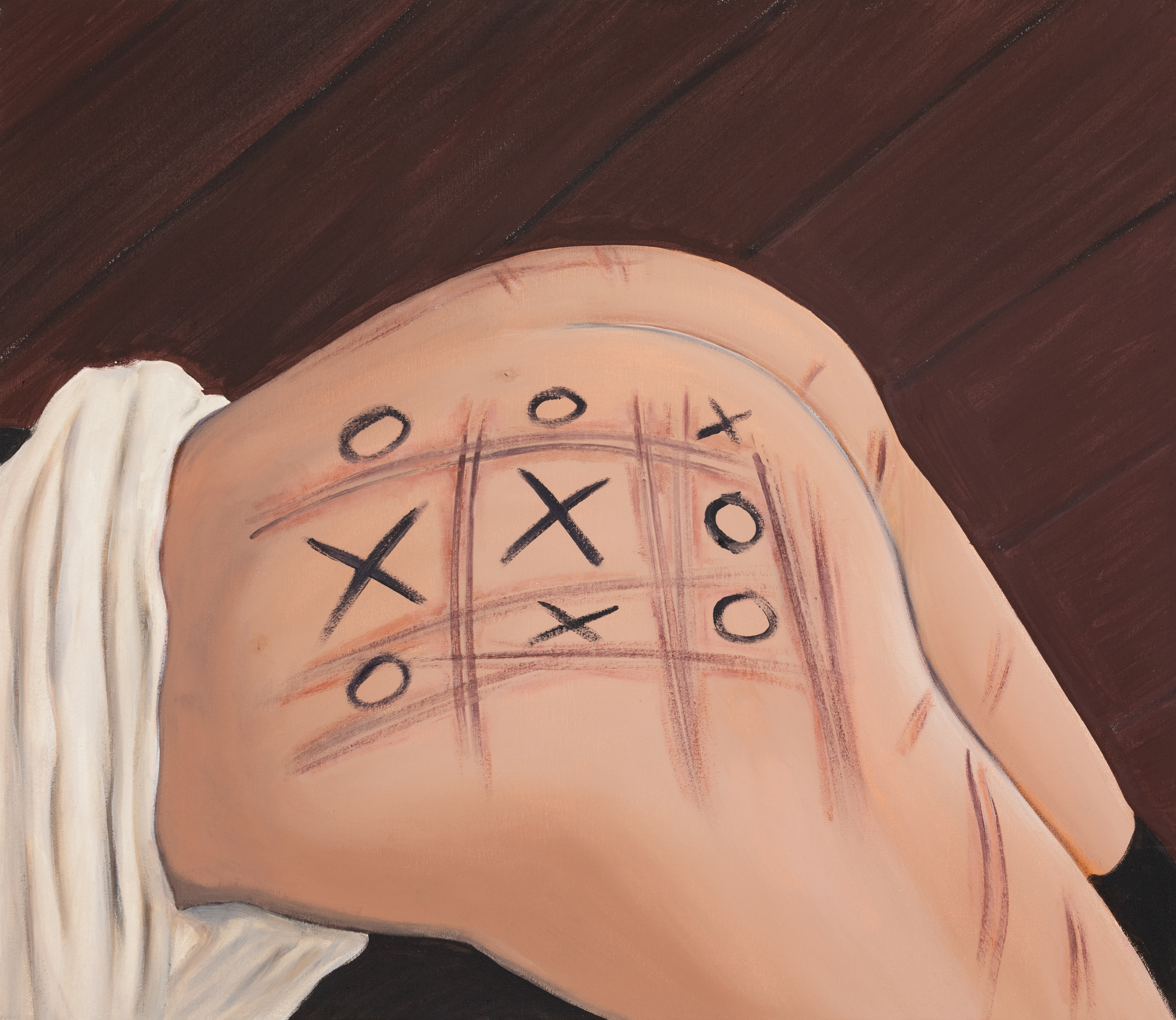 Nobody won, acrylic on canvas, 65x75 cm, 2022