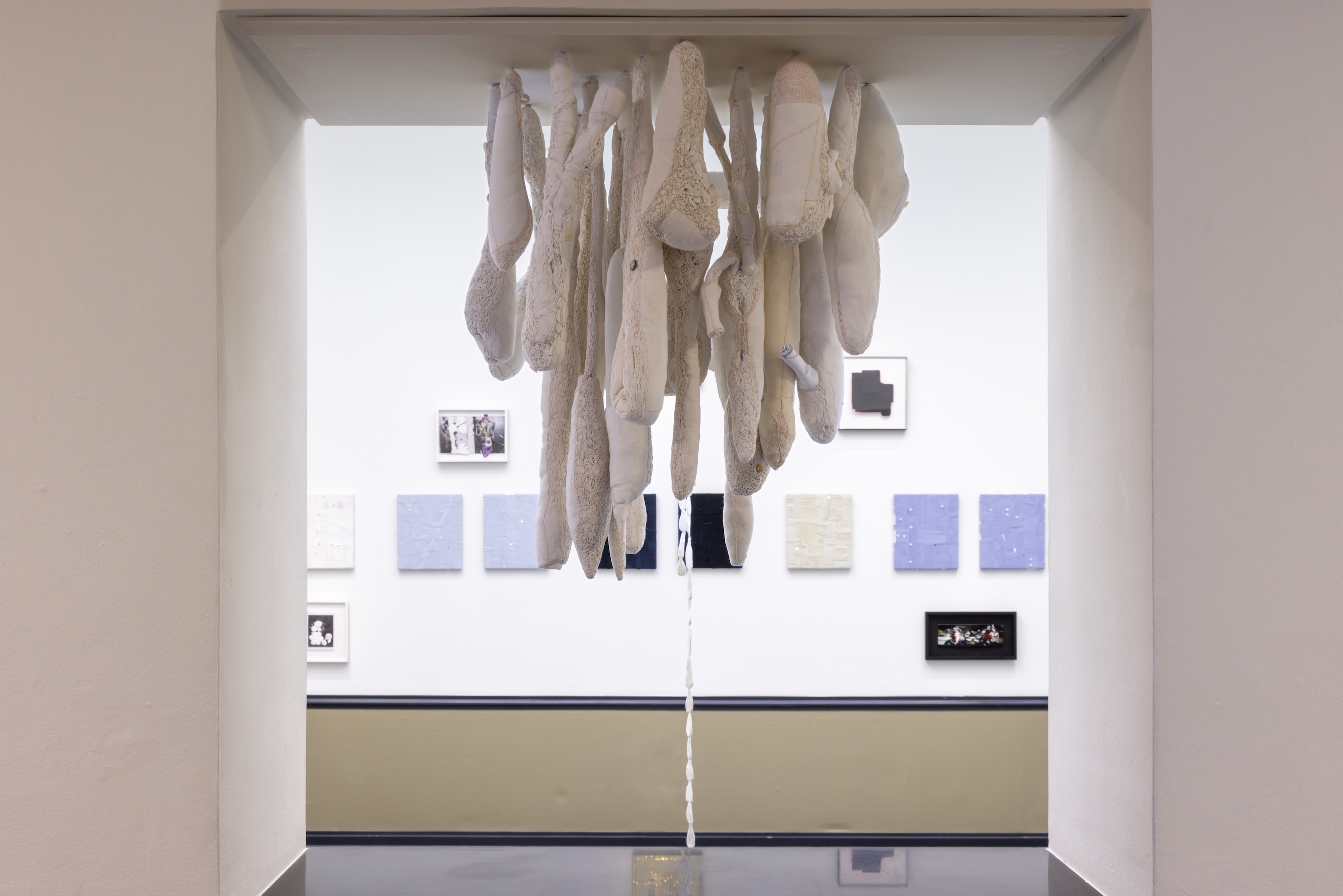 White Shirts, 2000/2001 . 28 white shirts, folded, stitched and embroidered with cotton threads. Sizes and dimensions variable