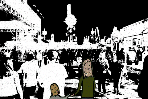 Stuck in a Crowd, from "Bun," Adobe After Effects, 2022