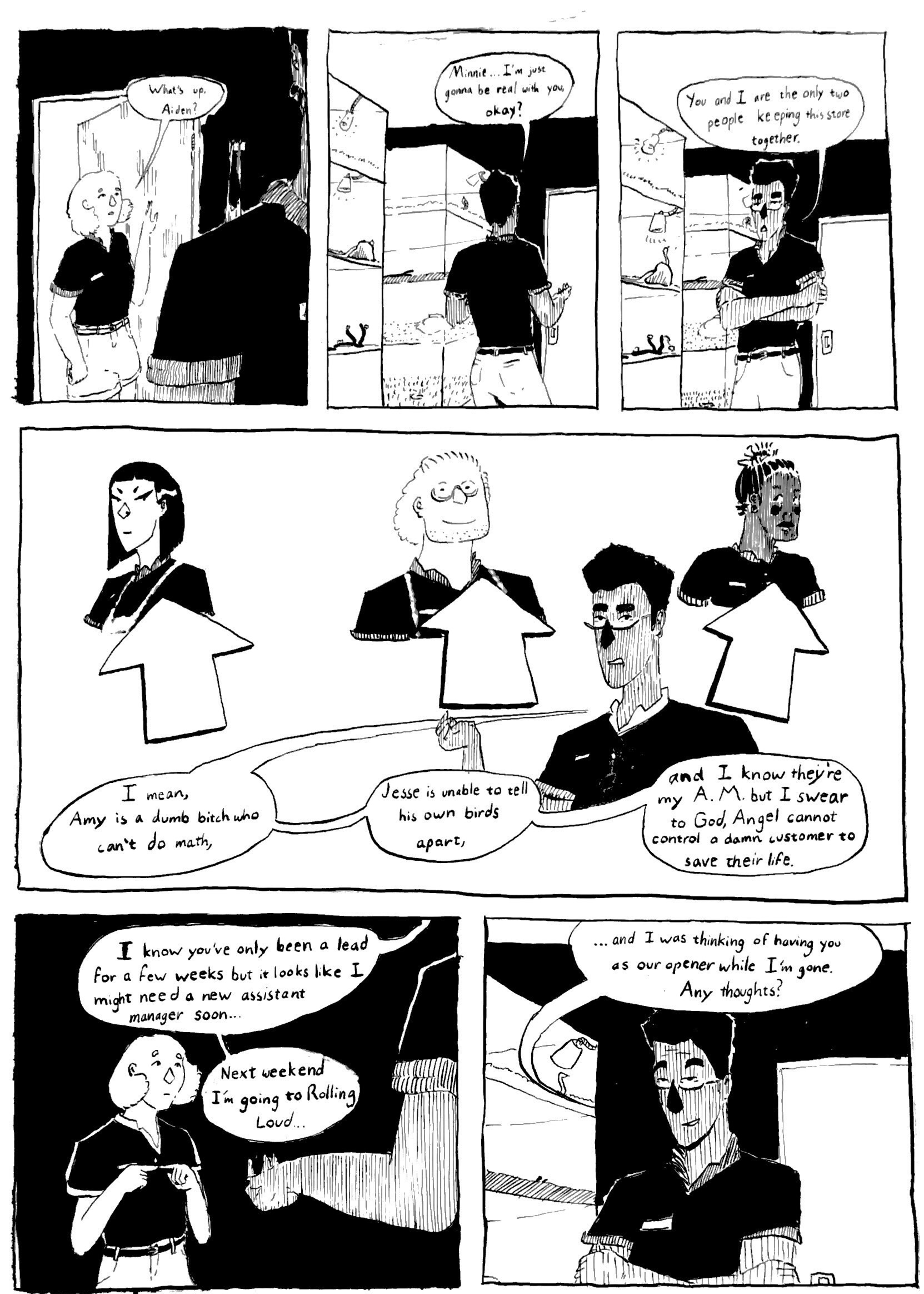 "Minnie Takes on the Cosmos (pg 3)"