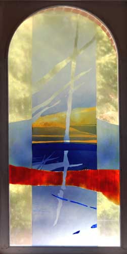 Un des trois vitraux