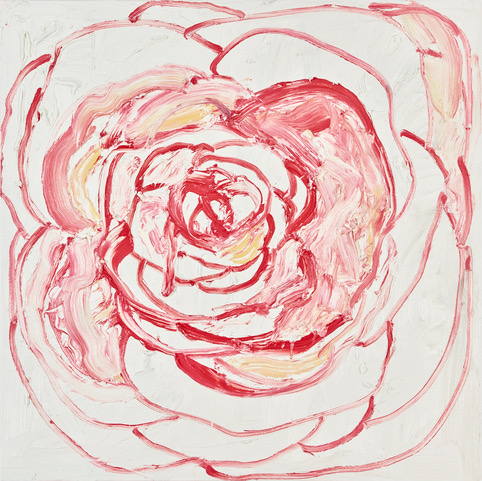 Synchronicity #3, 2019, oil on canvas, 30 x 30 in (private collection)