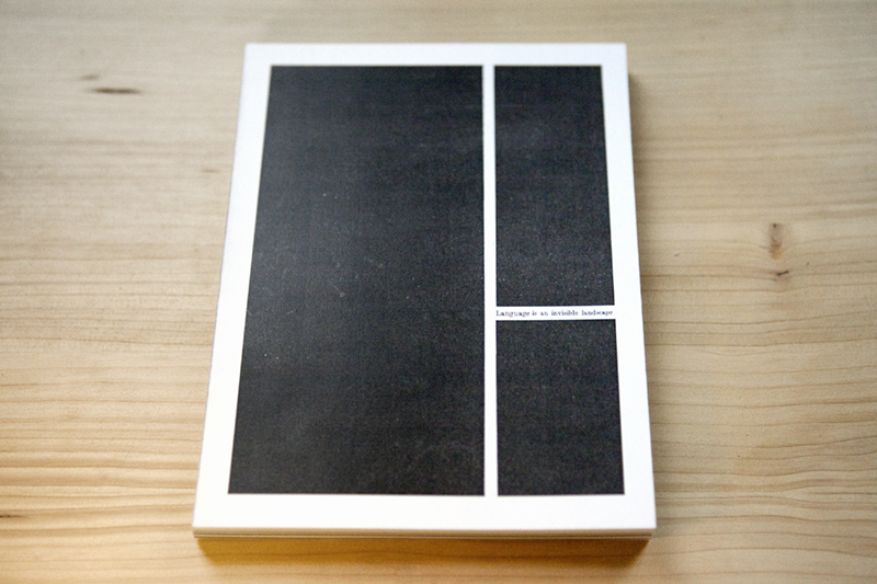 Projeto "Language is an invisible Landscape", da artista portuguesa Marta Leite.
