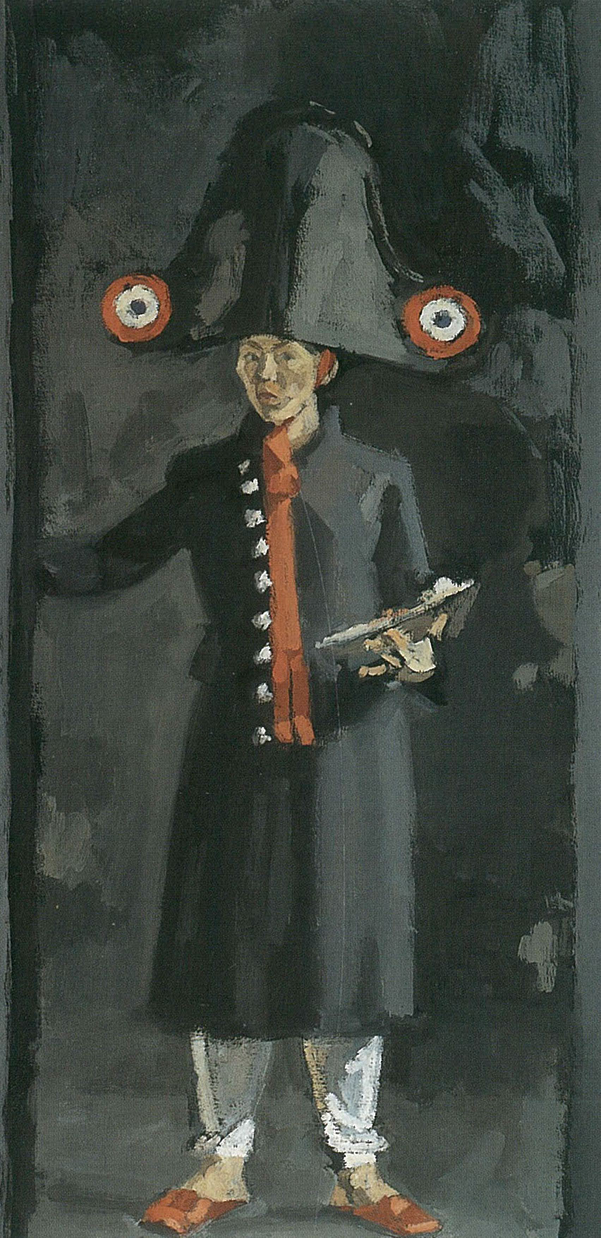 Autoprtrait, huile sur toile, 38  x 55 cm, 2004