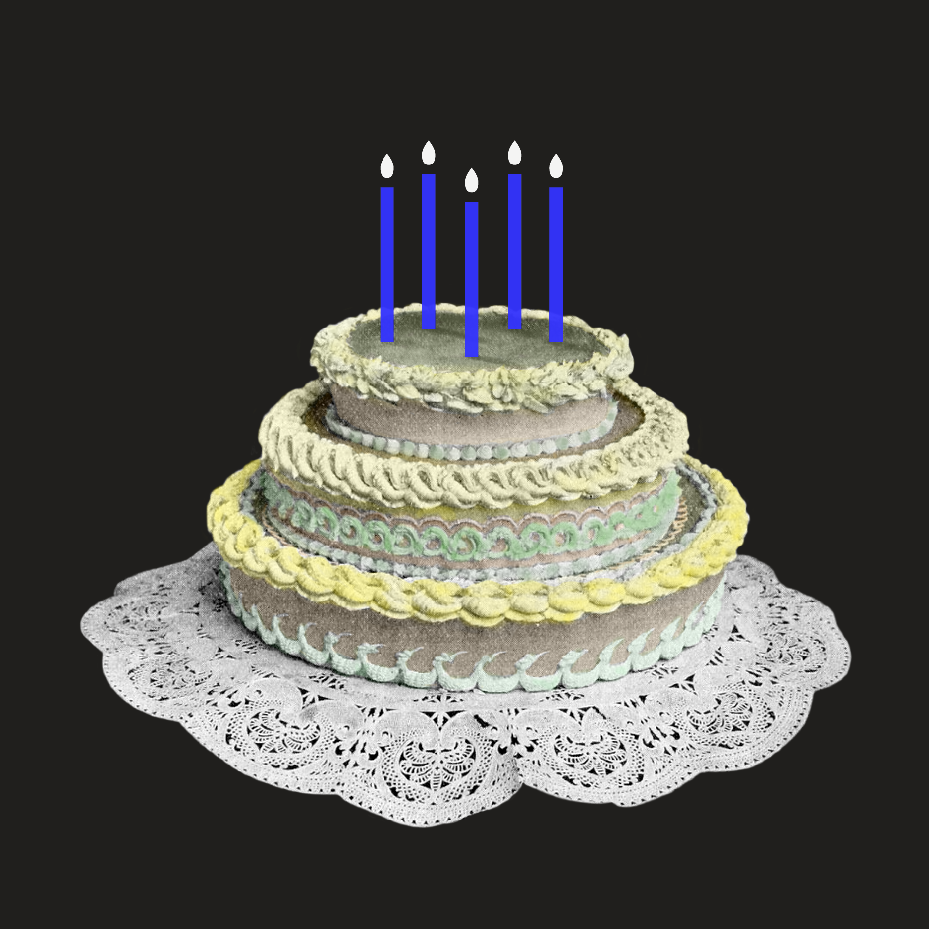 Verjaardagskaart ∙ Illustratie