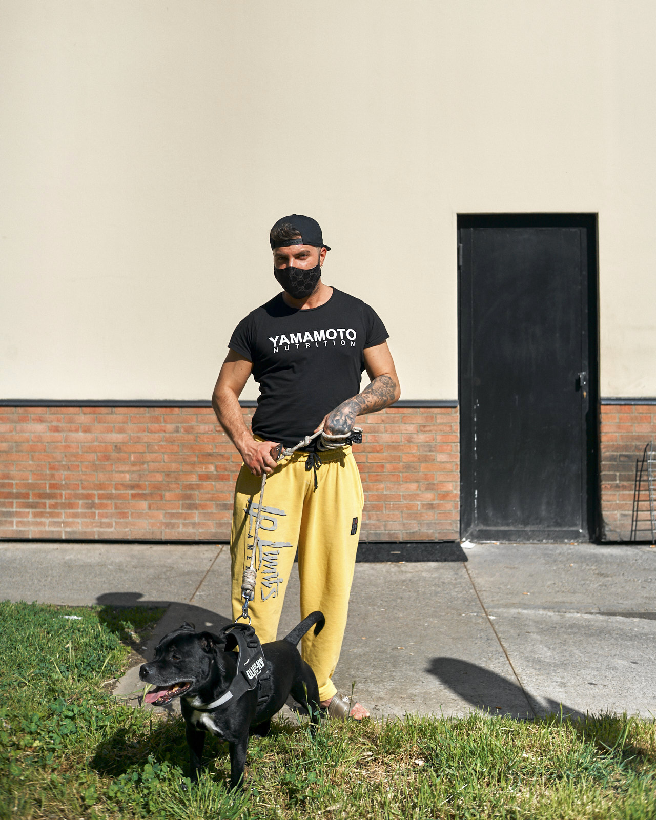 Young Man With Dog, Milano, May 2020