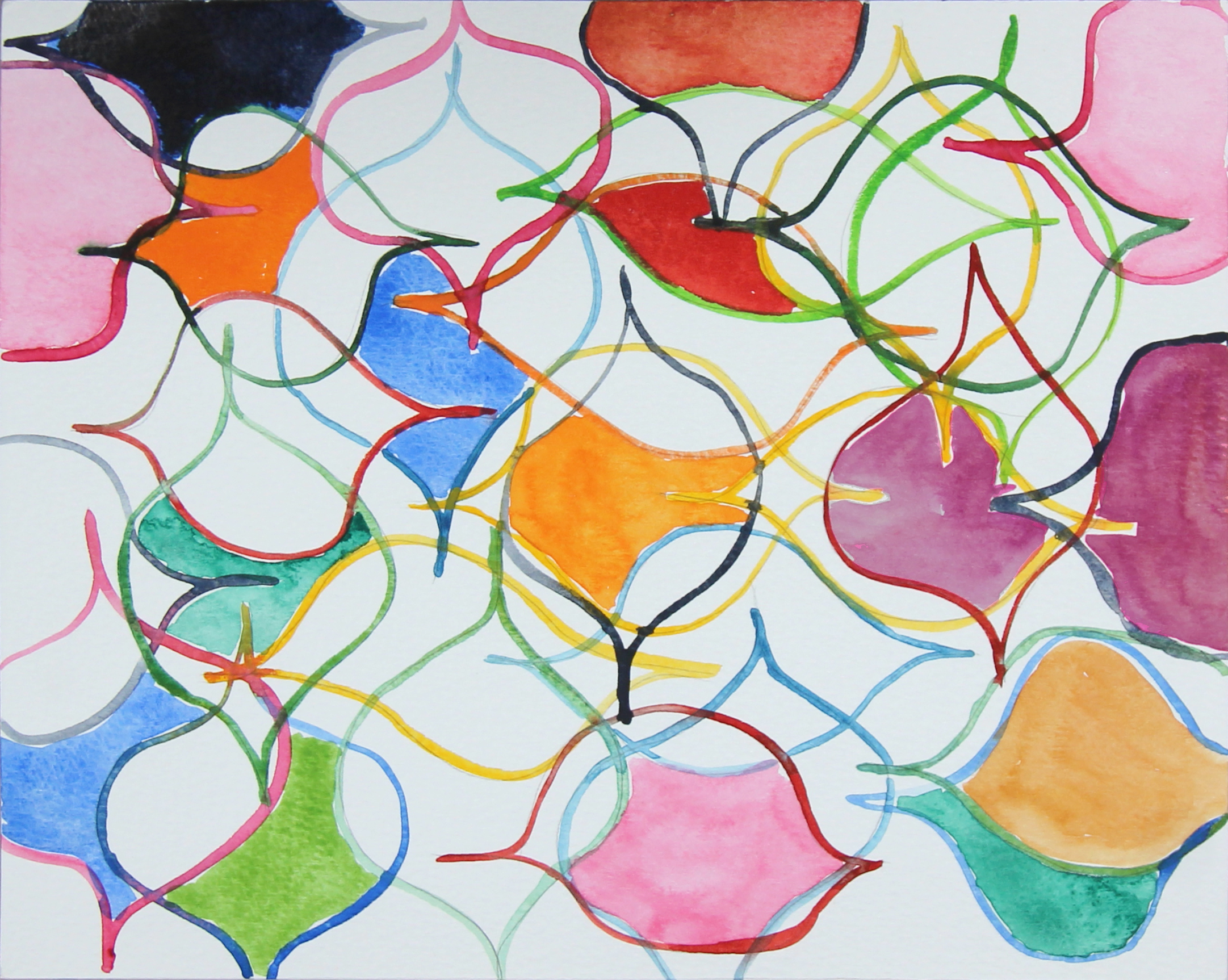 Untitled, 2017. Watercolor and pencil on paper, 19 x 24 cm.