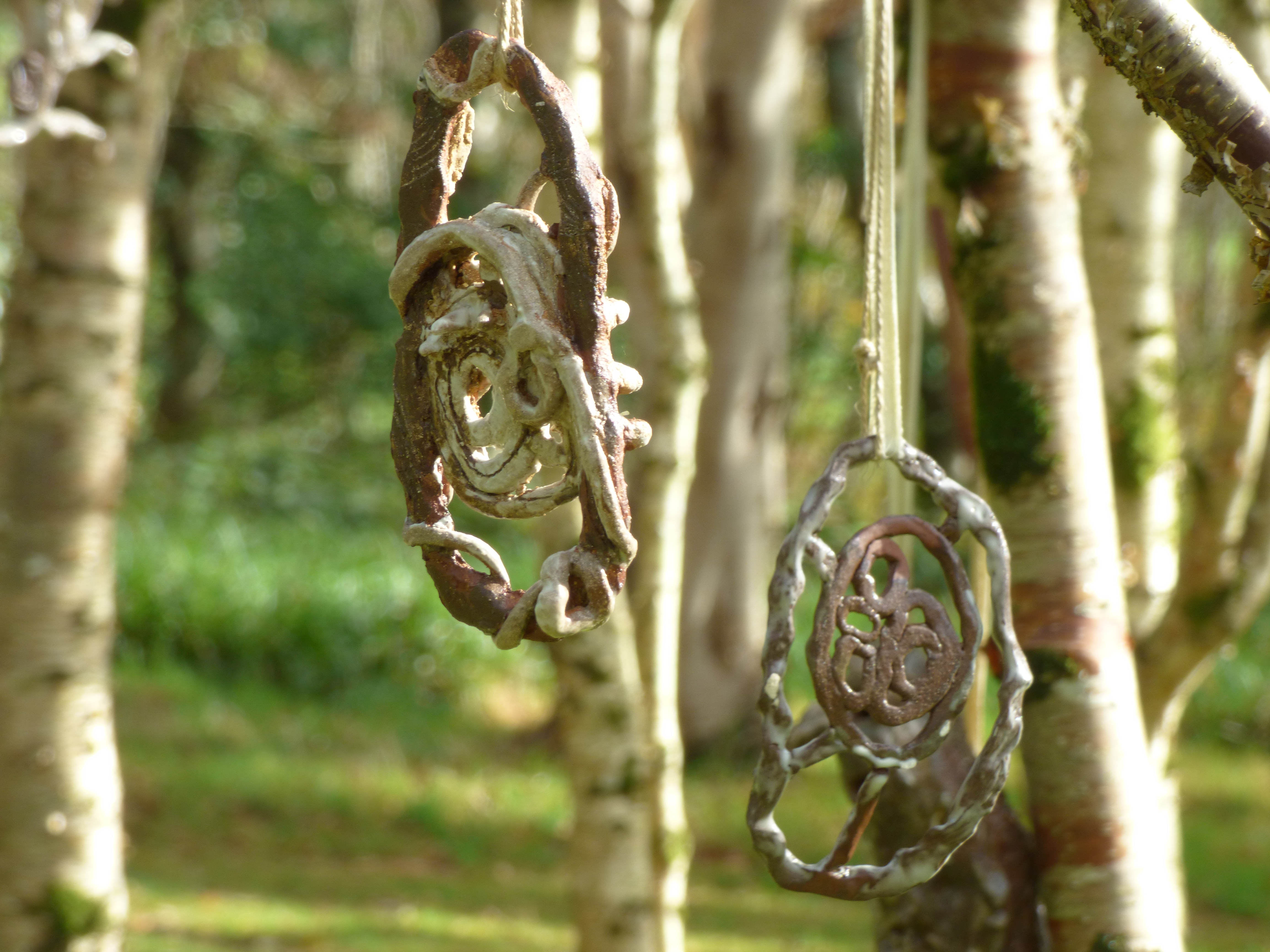 'Bobbin and Cradle', installation at Stone Lane Gardens, 2022