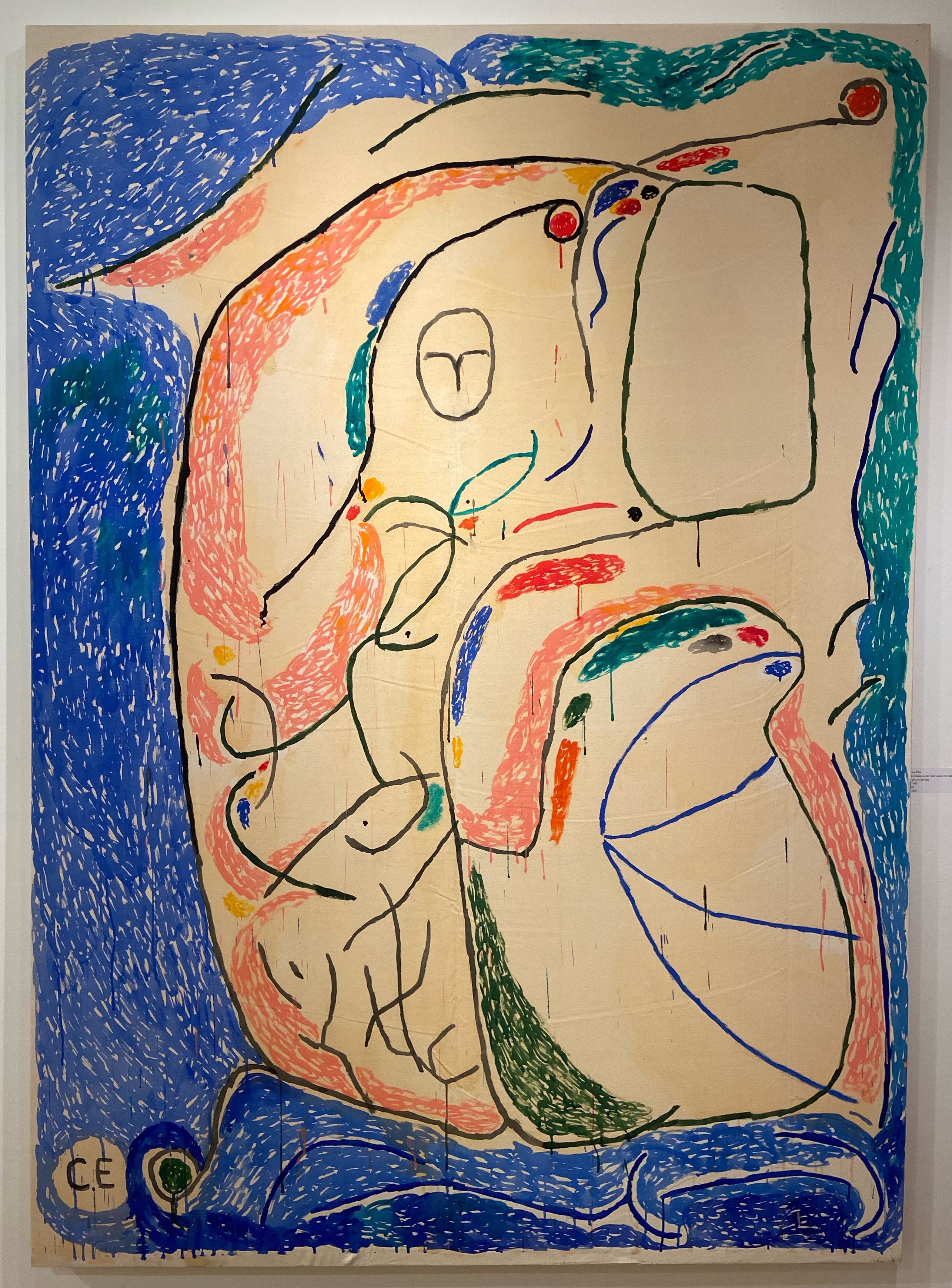 Chloe EllisWaking up next to you (15 mins from cheddar gorge)Acrylic on canvas 84x60"2022