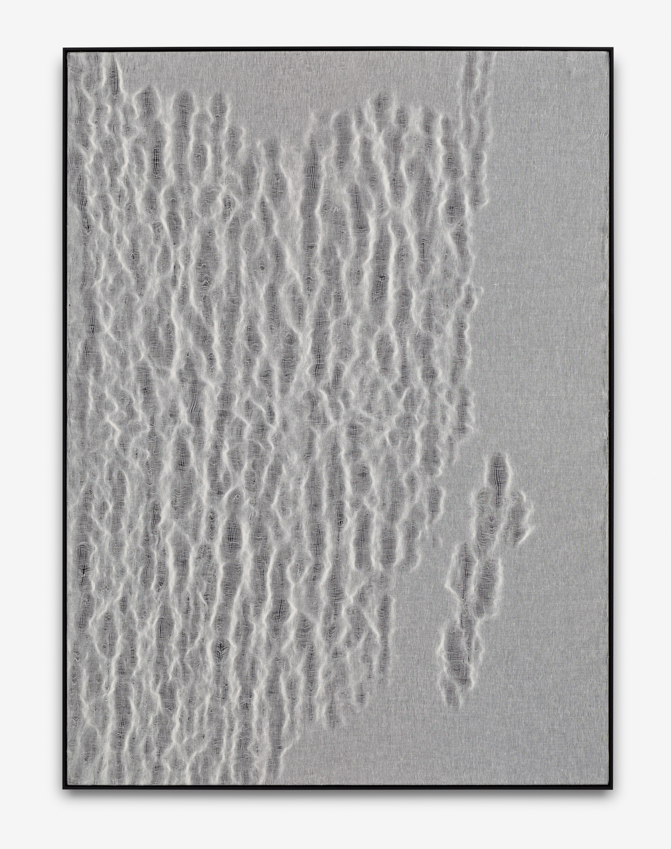 untitled, 155x115cm, stretched cheesecloth, framed, 2014