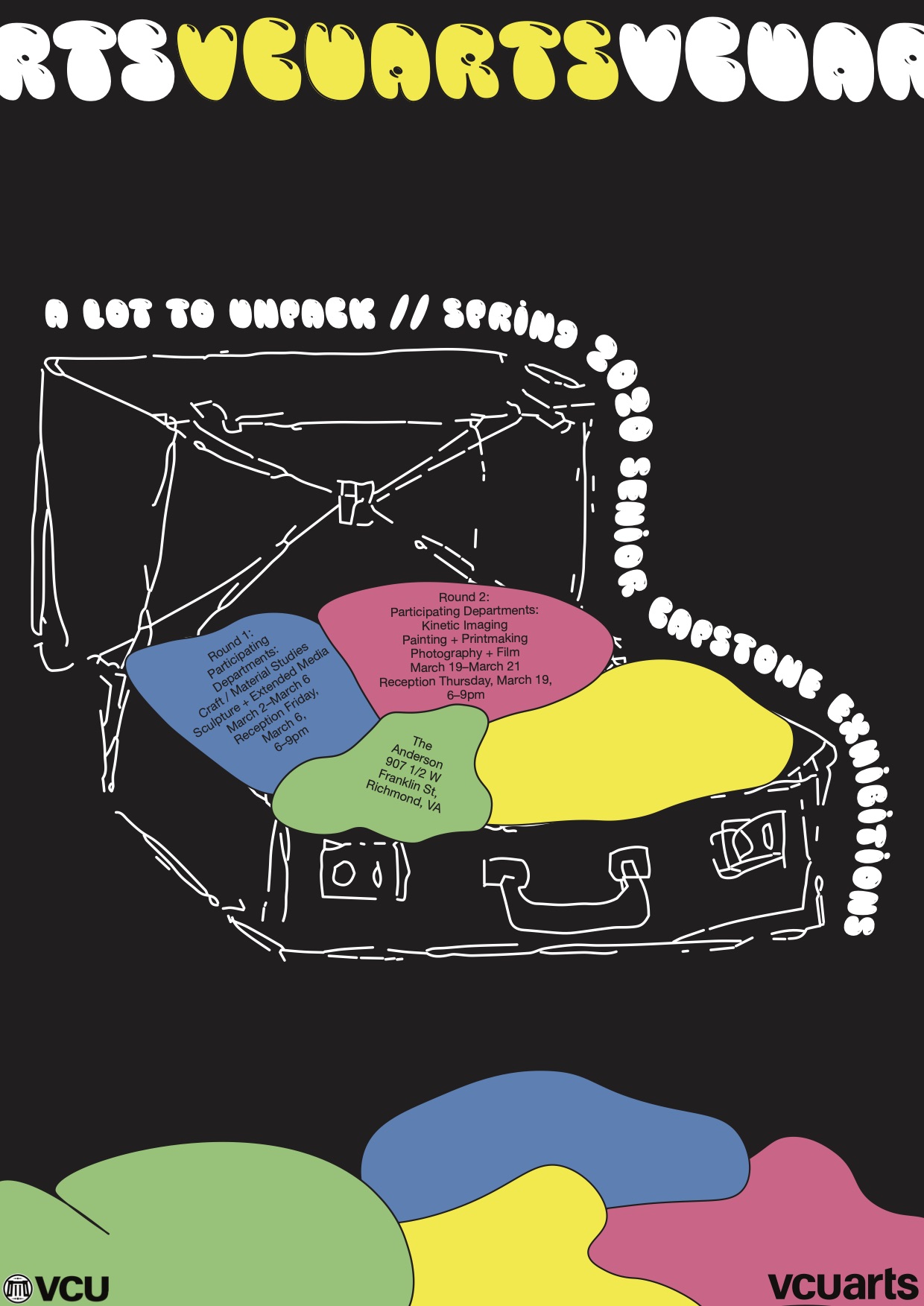 concept poster for VCU O & M lecture series, fall 2021