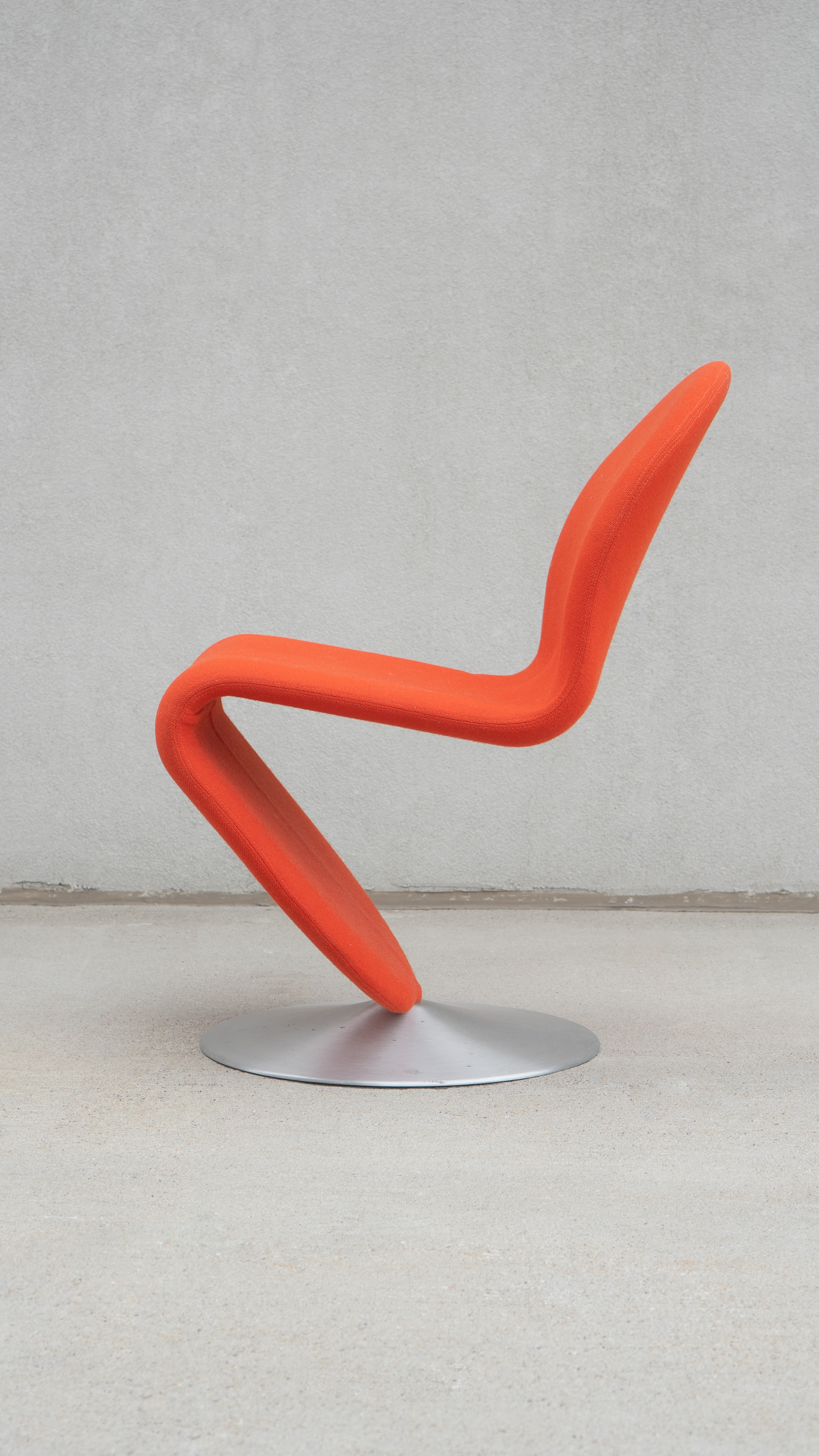SWEETERFAT VERNER PANTON SYSTEM 1-2-3 CHAIR ORANGE, 70S DESIGN CANTILEVER PANTON CHAIR