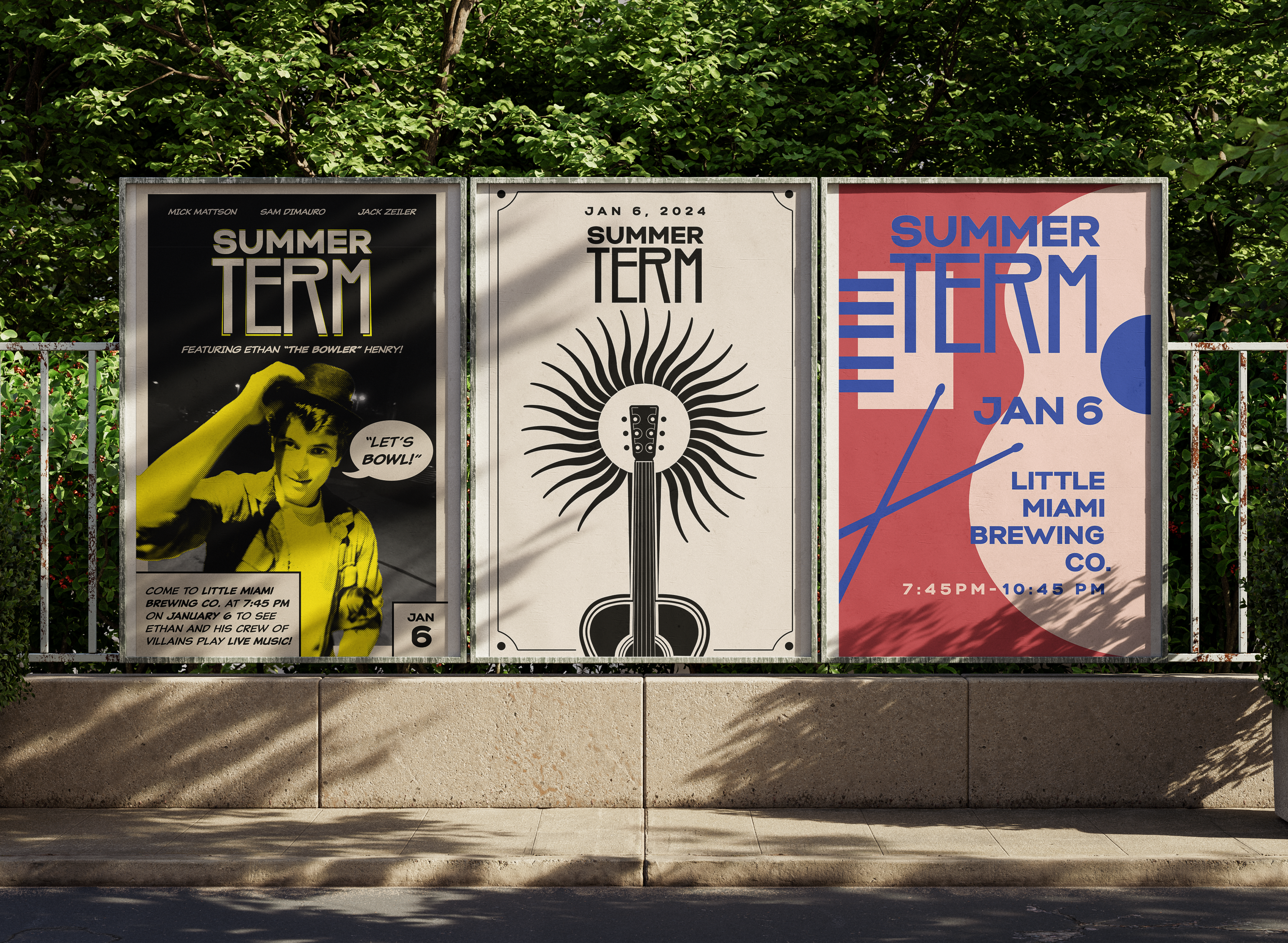 A few posters promoting a show for my band.