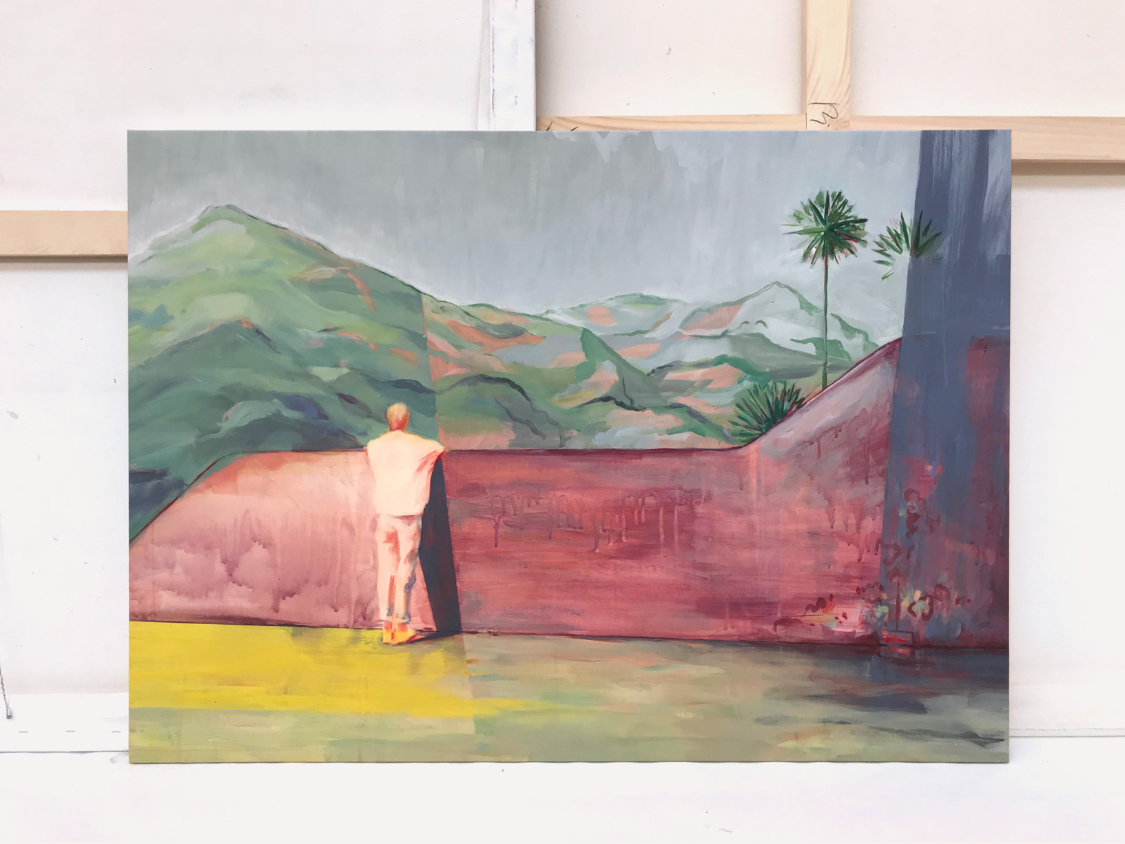 &lsquo;Bygone Vista&rsquo; &ndash; Acrylic on Canvas &ndash; 70 x 98 cm