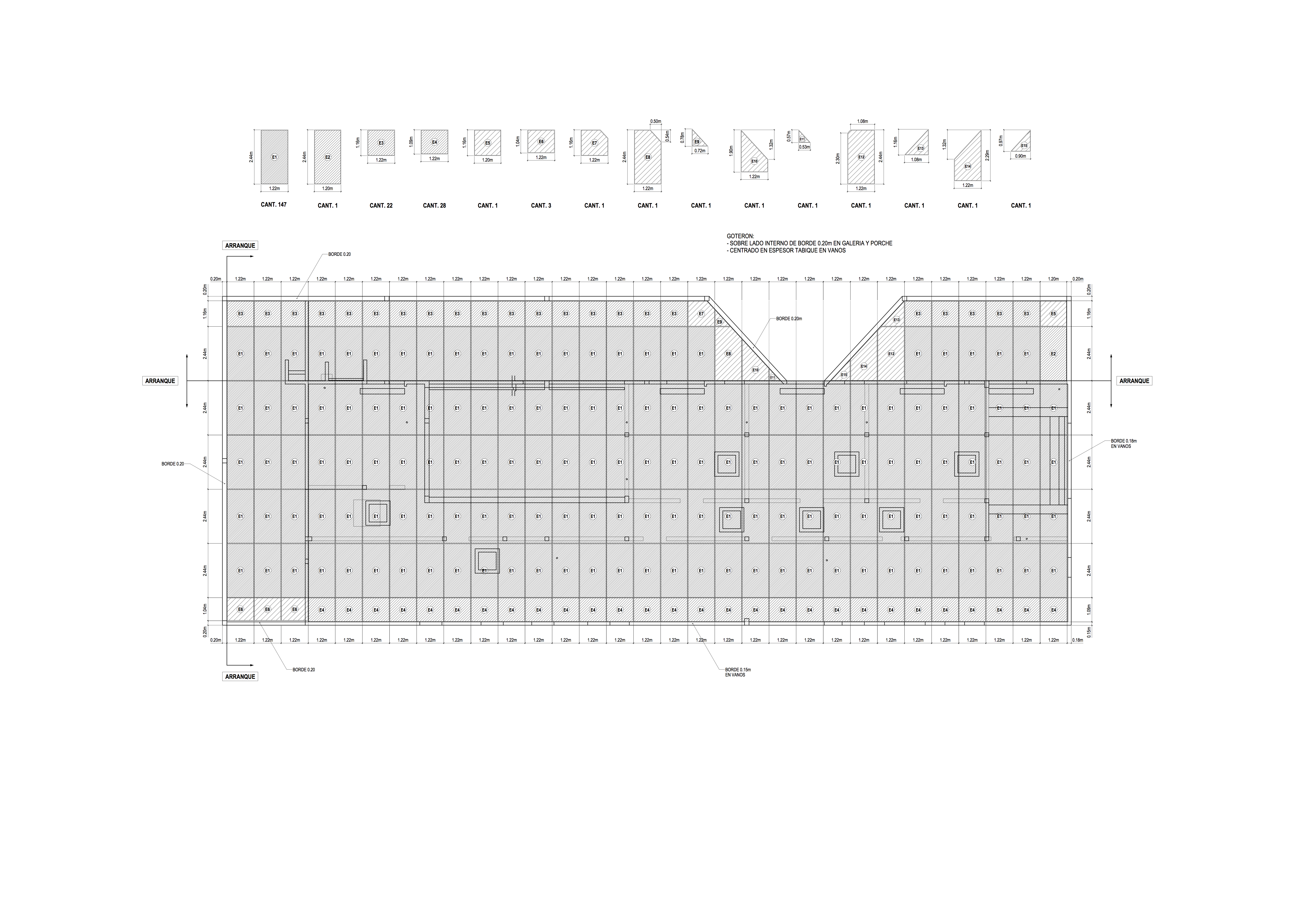 encofrados sobre planta baja