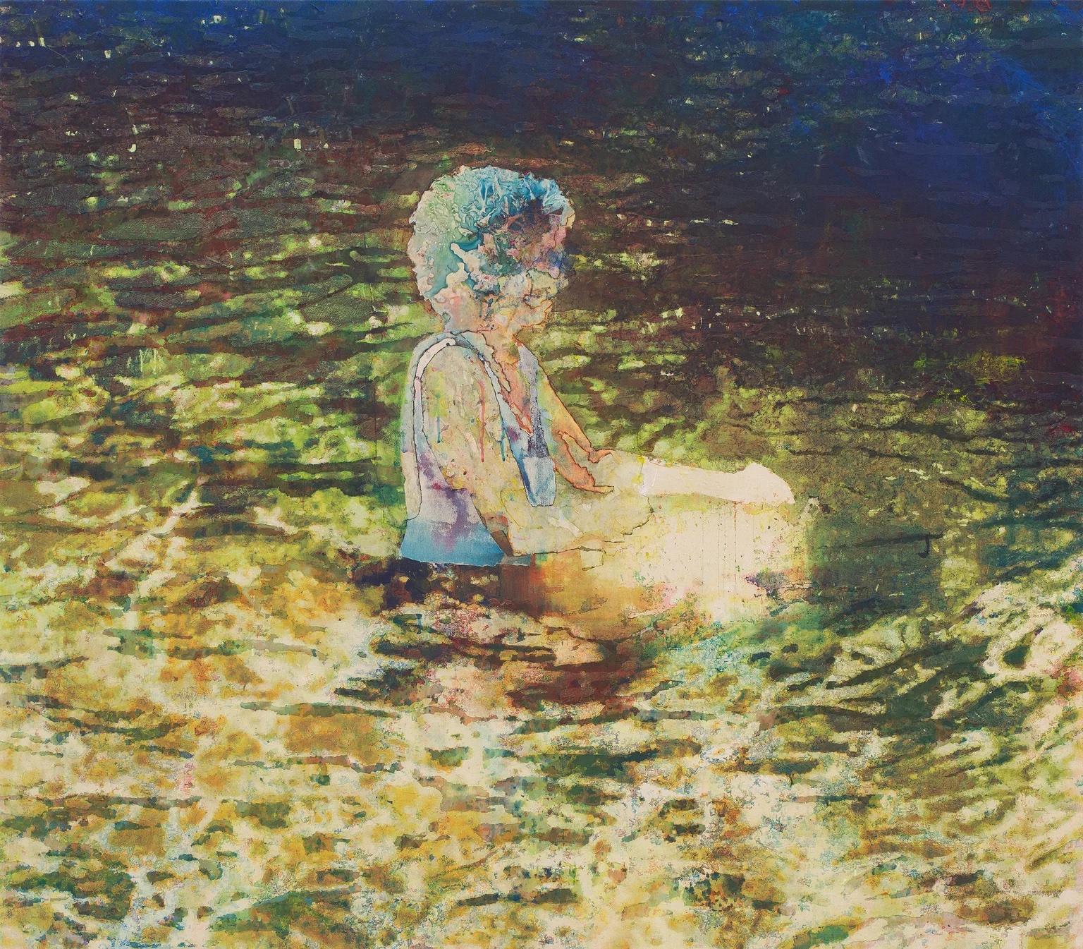 Baigneuse, 2021, Acrylic on canvas, 148 x 169 cm