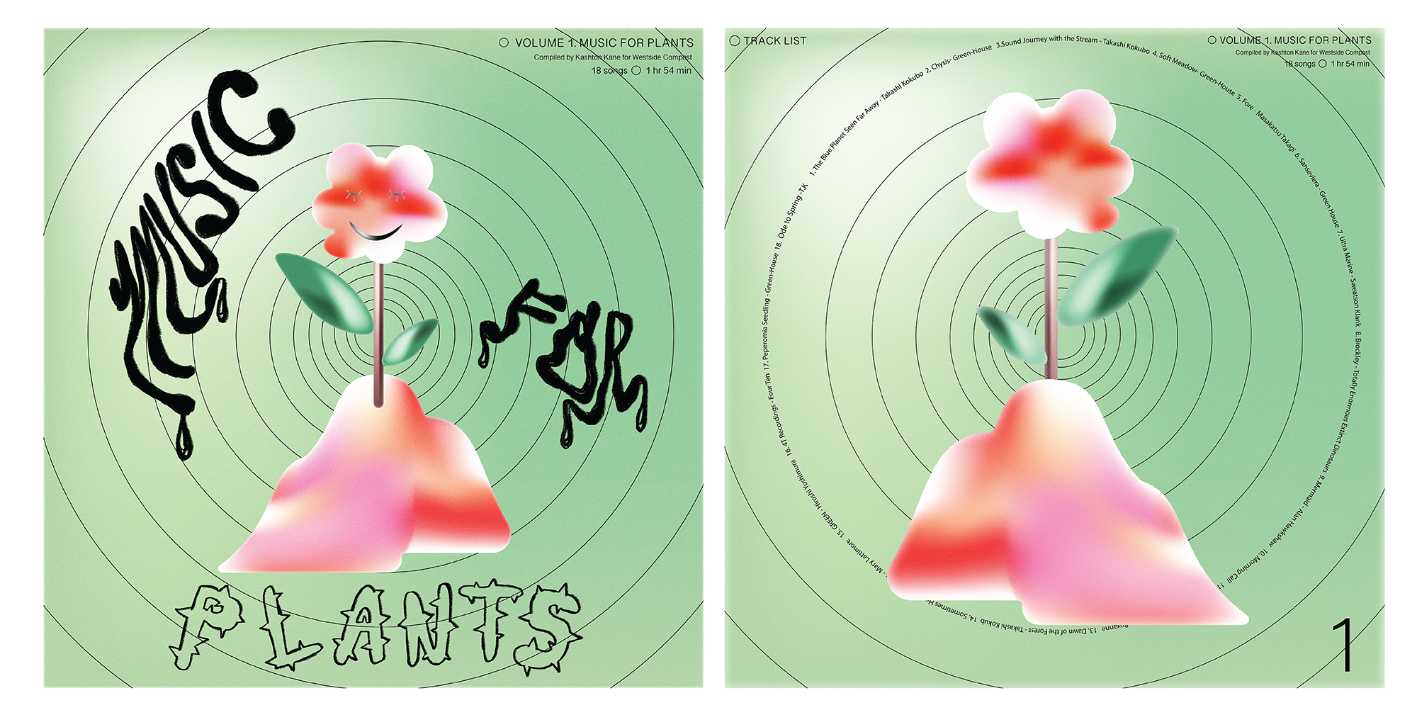 Illustration & Design - Westside Compost Playlist, Music for Plants Volume I, 2021