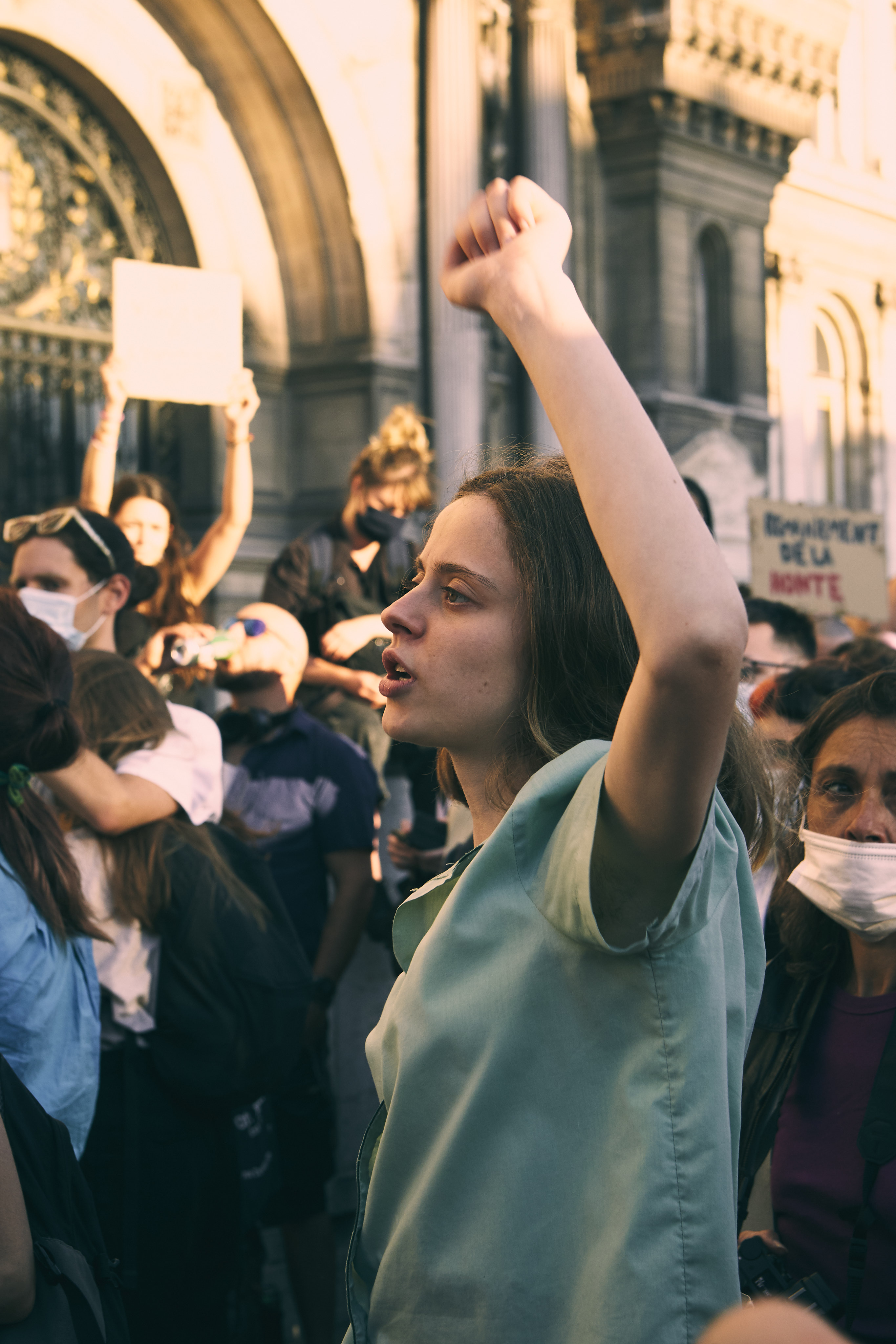 Feminist demonstration, Libération