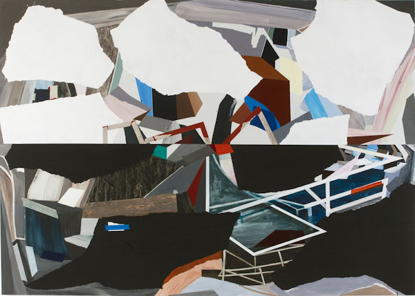 Untitled, acrylic on board, 60"x84", 152 x 213 cm 