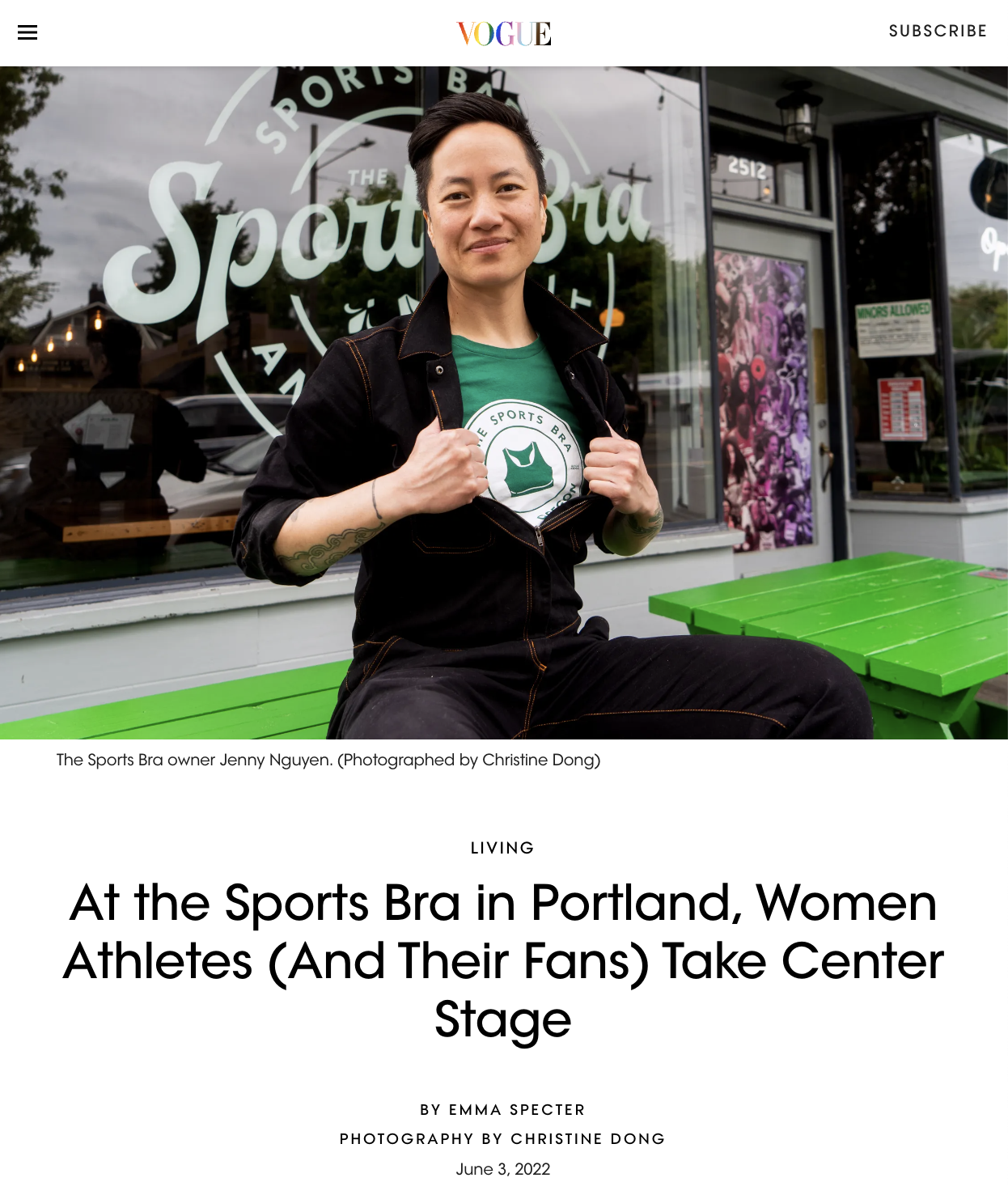 At the Sports Bra in Portland, Women Athletes (And Their Fans