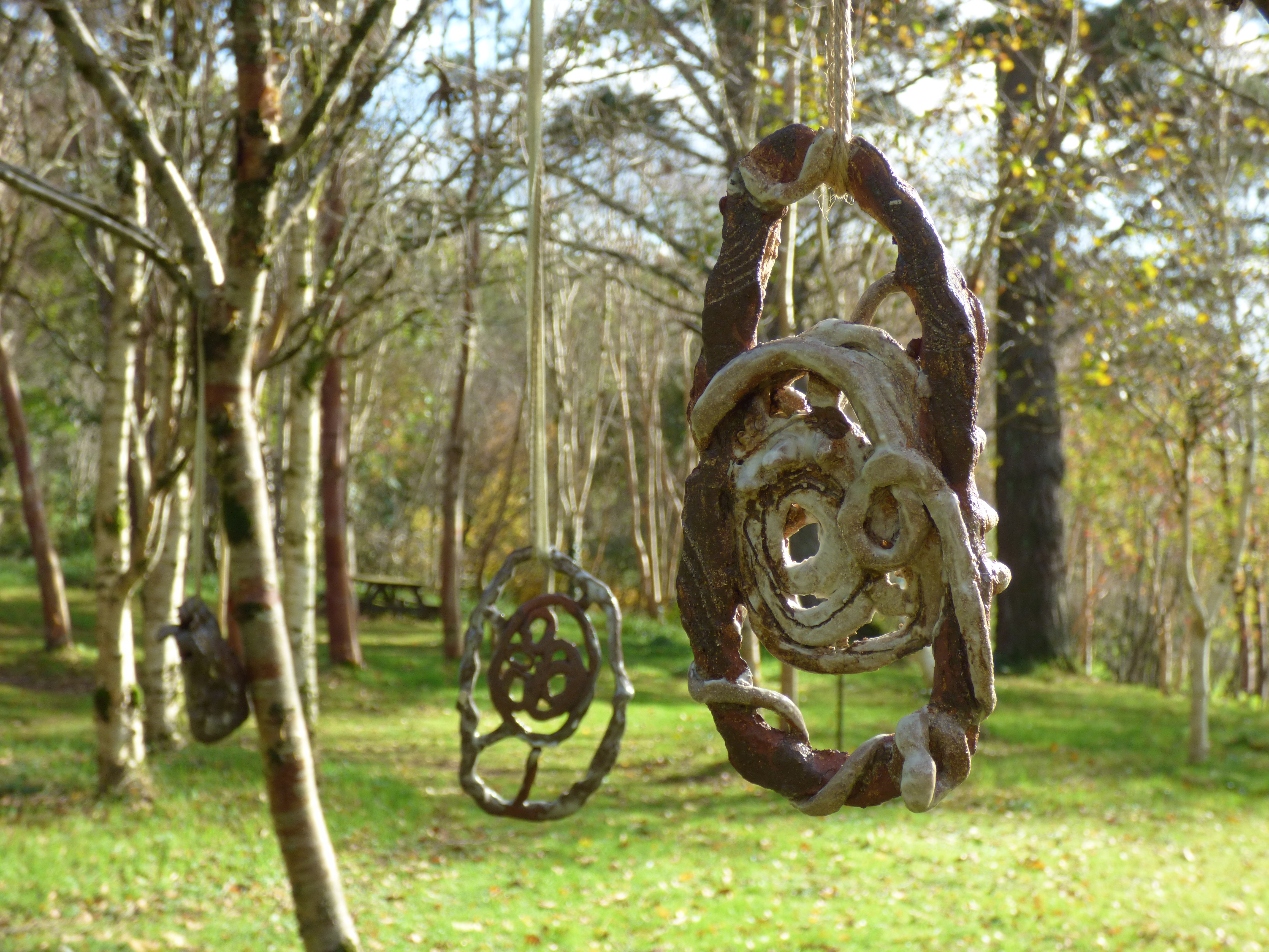 'Bobbin and Cradle', installation at Stone Lane Gardens, 2022