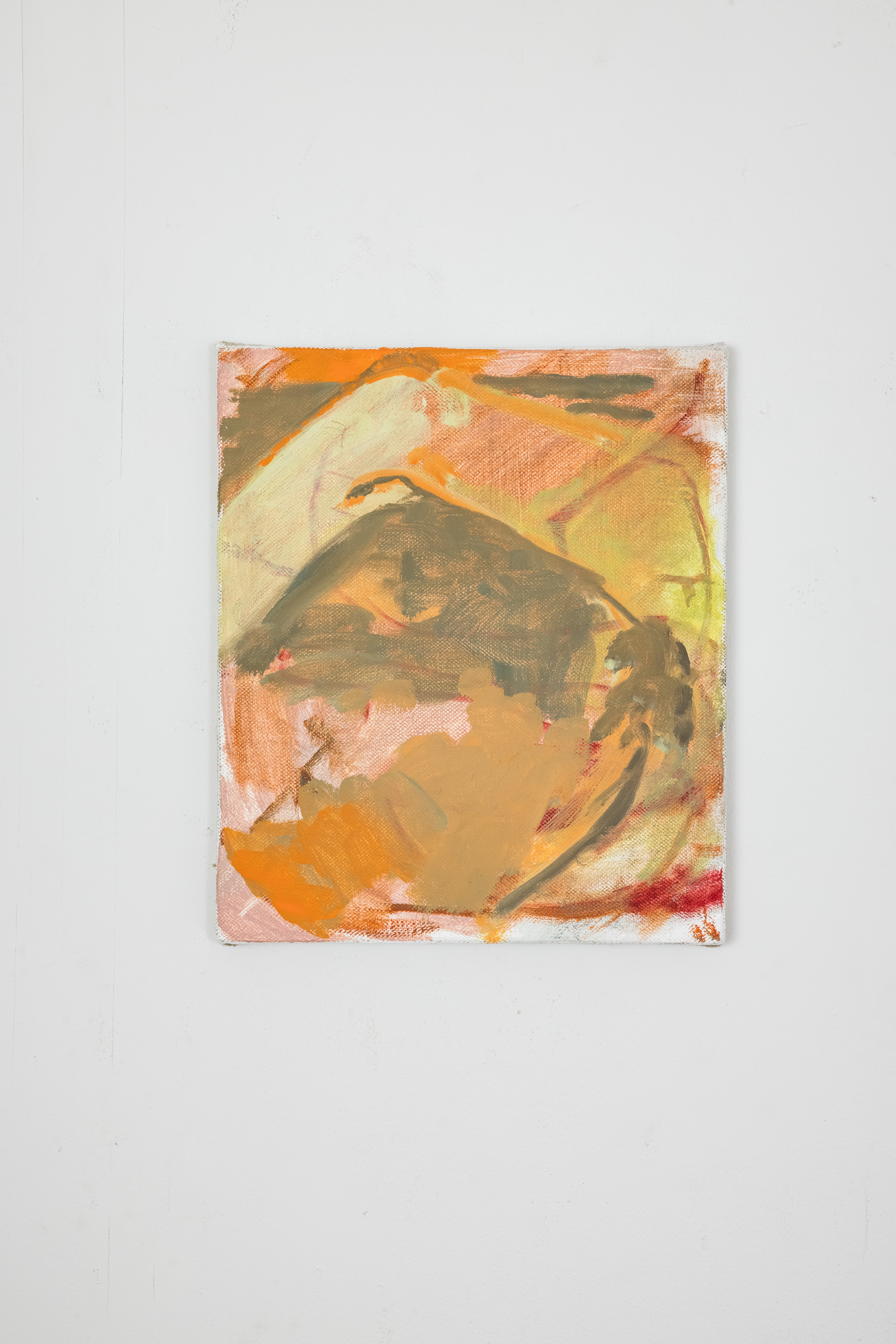 Swimmer, 2021, Oil on Linen 12 1/2" x 10" 