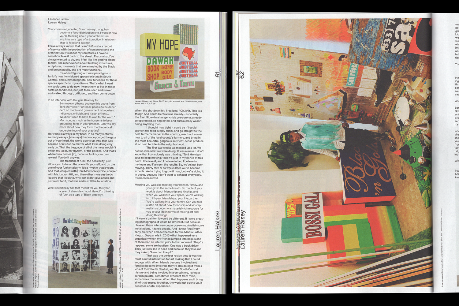 SSENSE MAGAZINE, SS 21. Design Direction: Gabriel Melcher; Design: Camille Leblanc-Murray.