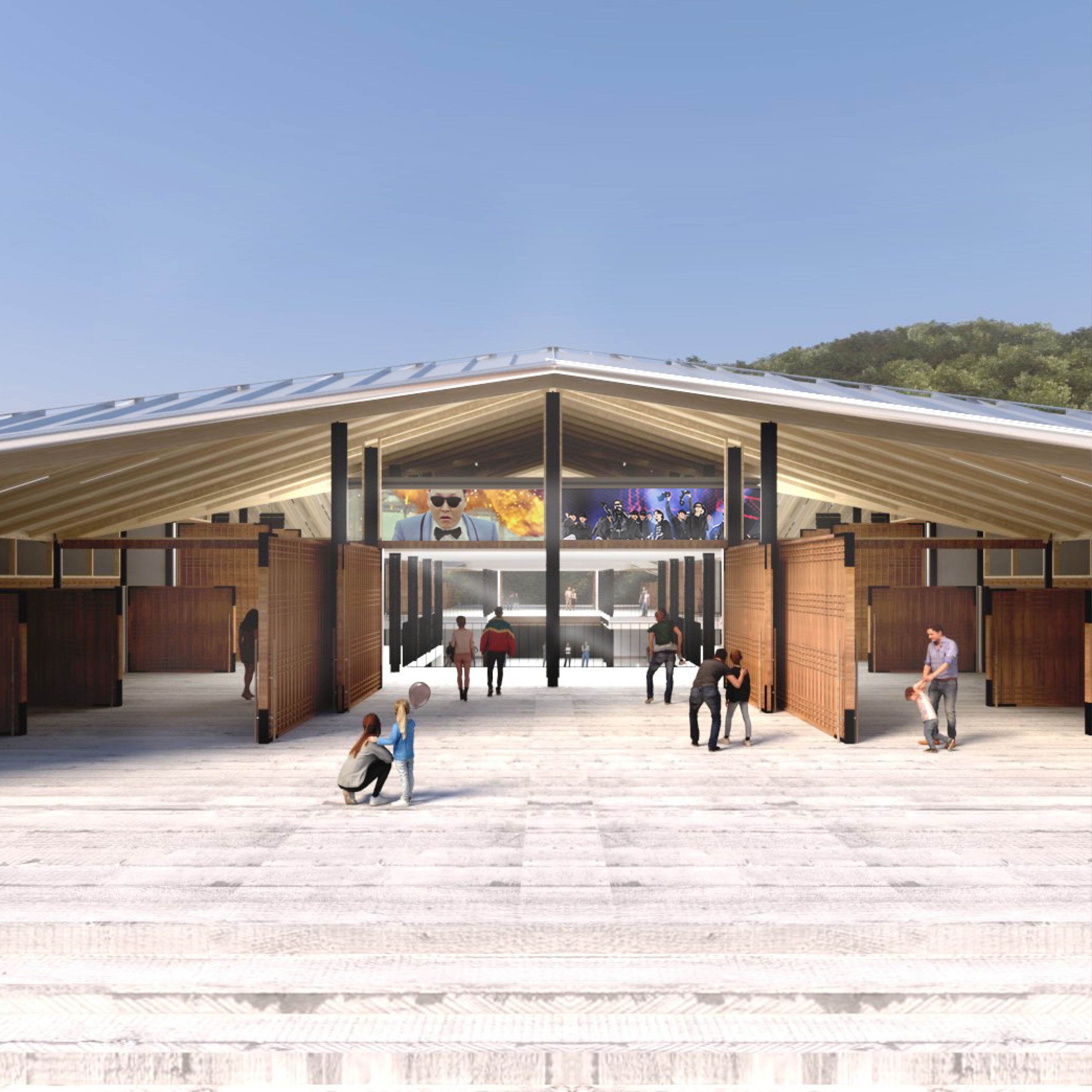 The harmony between contemporary Korean architecture and K-POP 