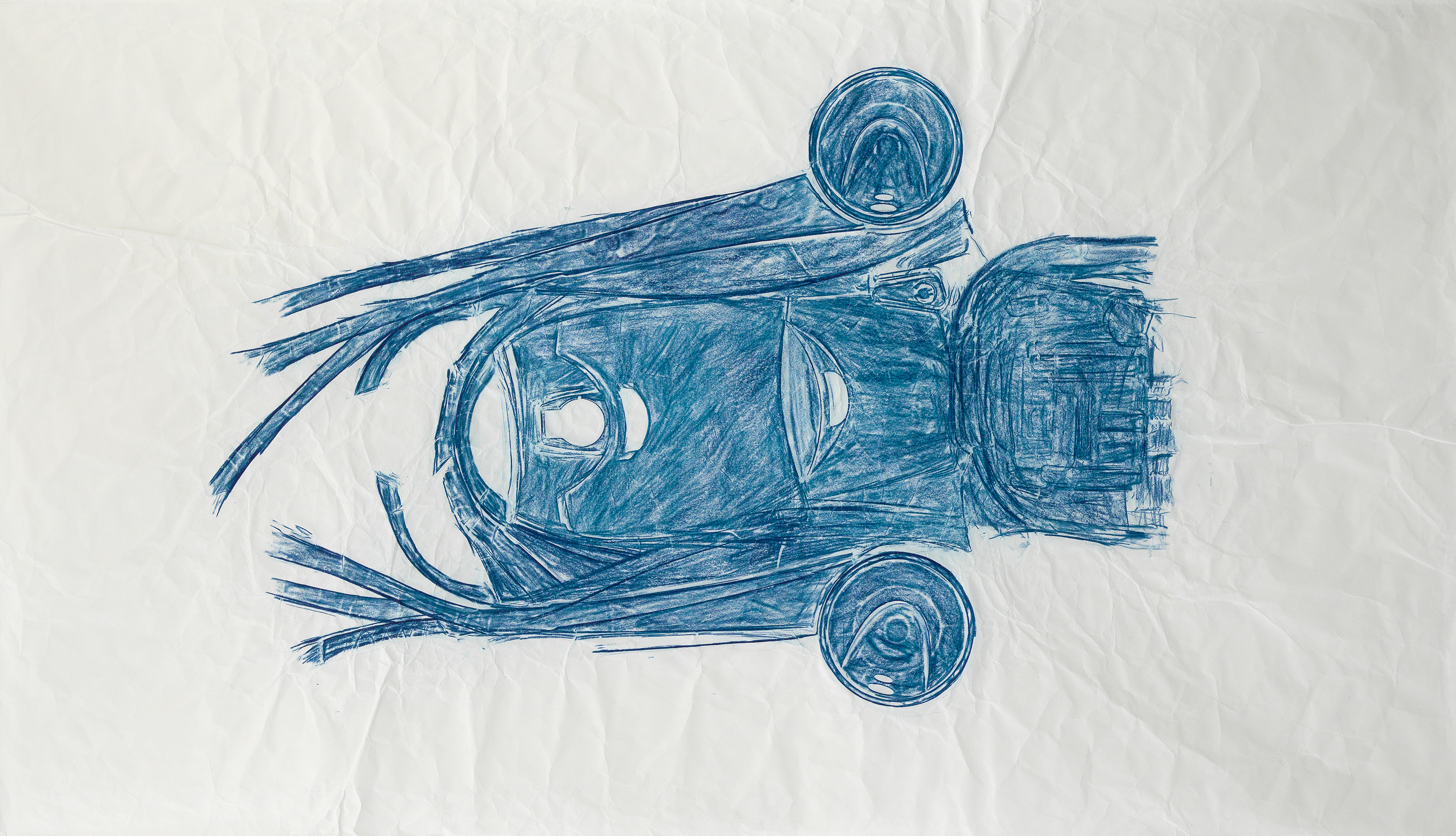 Kenmore Progressive Canister Vacuum with Telescopic Wand, Blue Moon White (2), 2015. Frottage, 36 1/2 x 65 1/4 inches