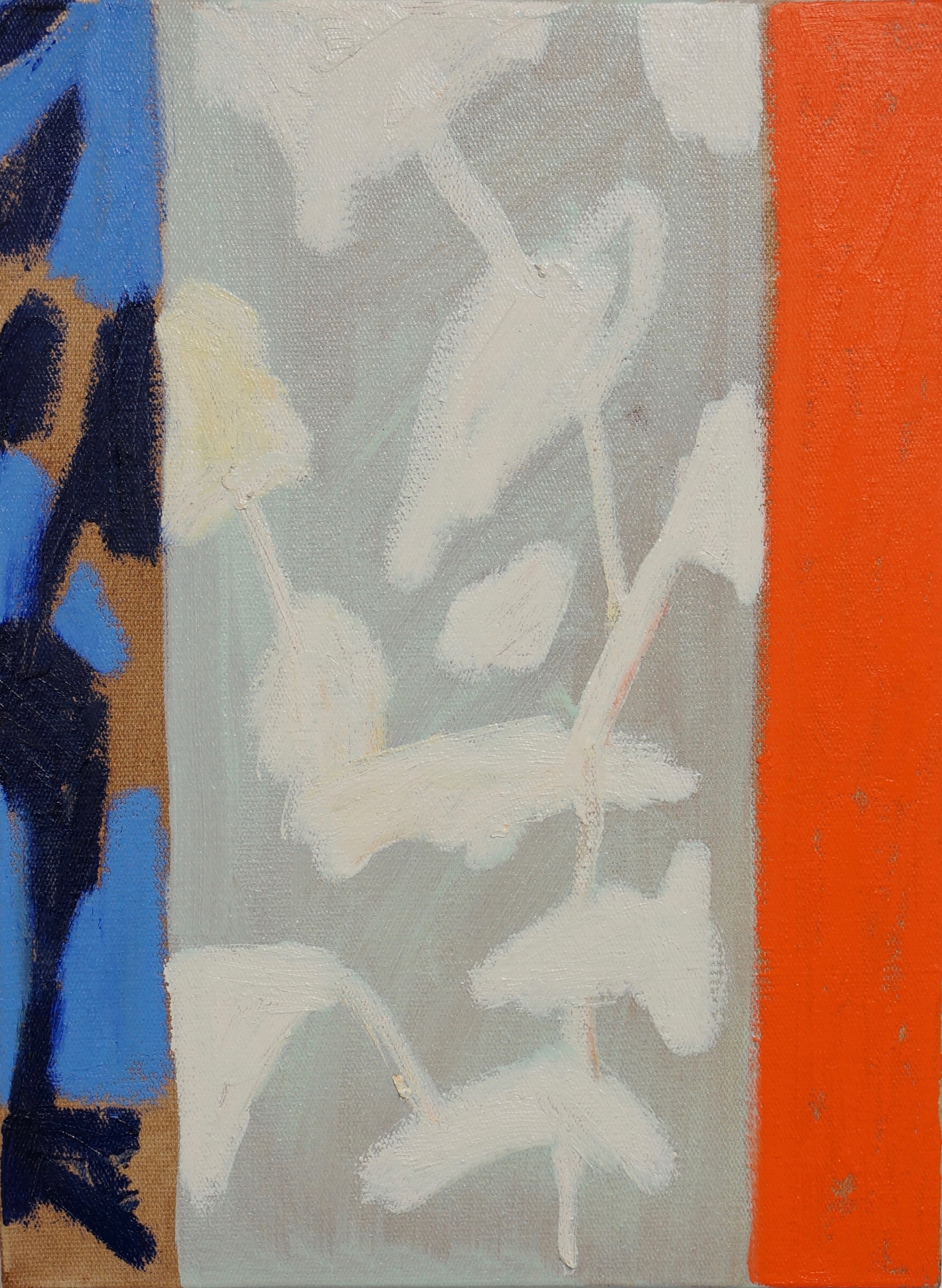 First Frost Oil and oil stick on linen. 12x16. 2021