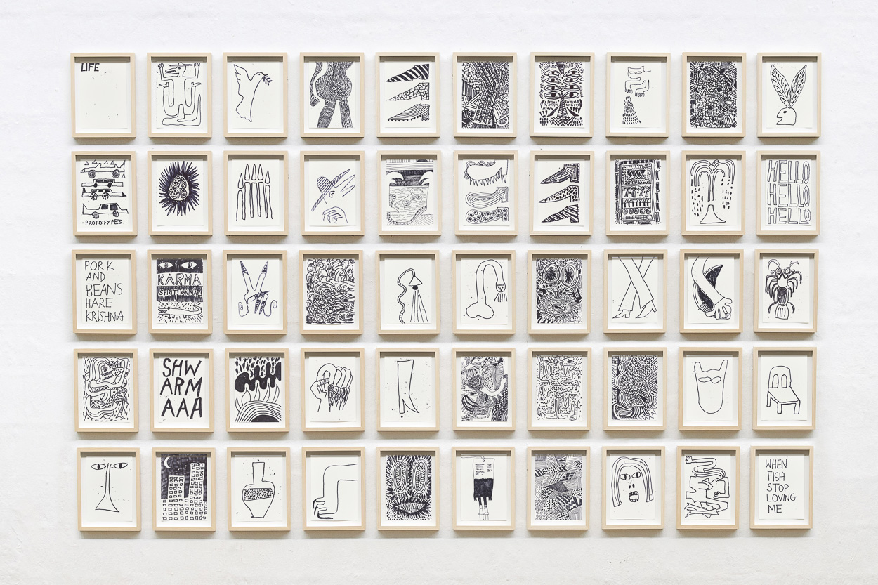 Life, 2020. marker on paper. each 26cm x 18cm