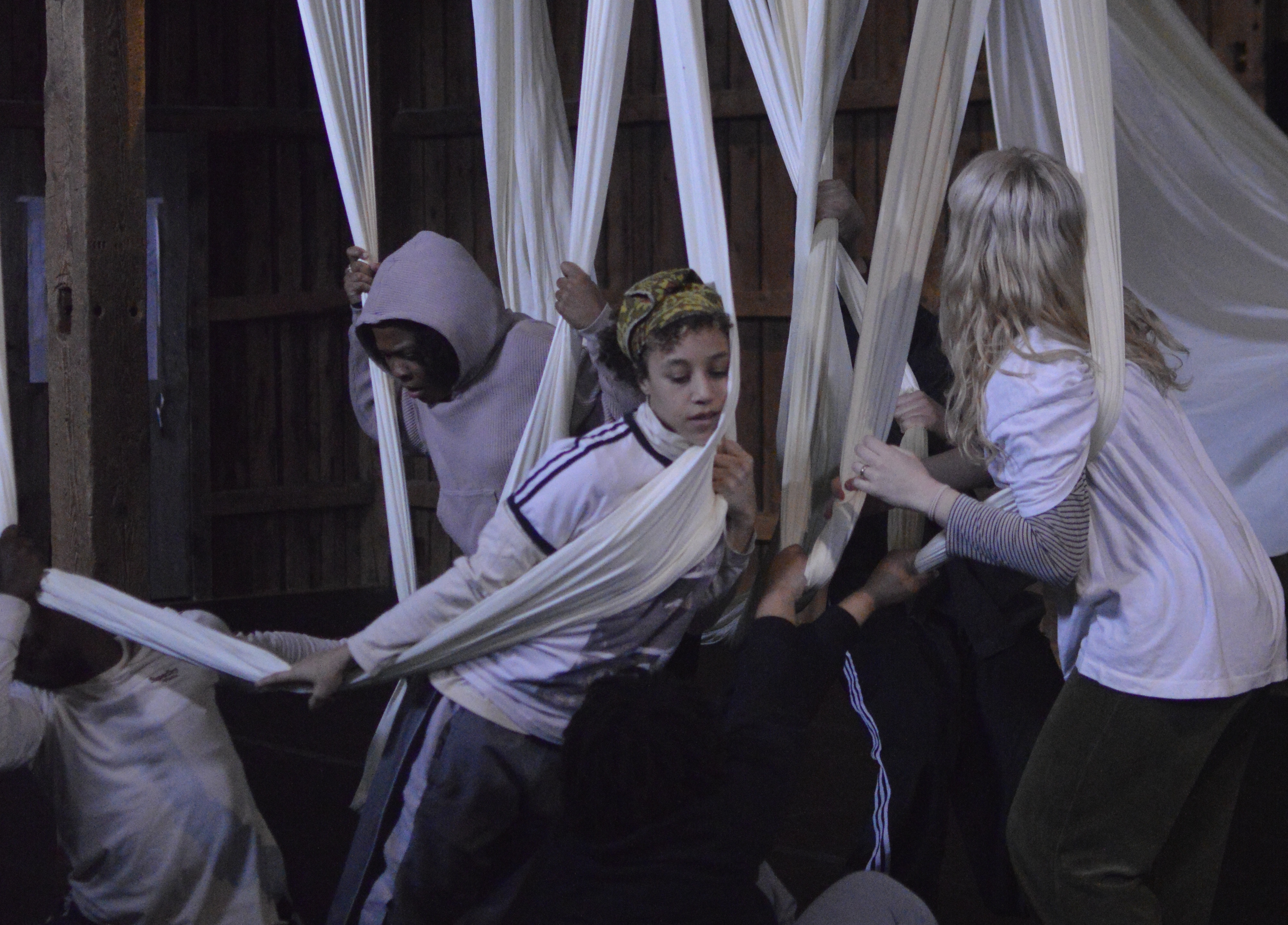 In The Space BetweenComposerLed by choreographer Victoria Lynn Awkard, and crafted in collaboration with the dancers - expansive movement, breath, and tactile fabric textures guiding towards transcendent joy, pleasure, and loving community.