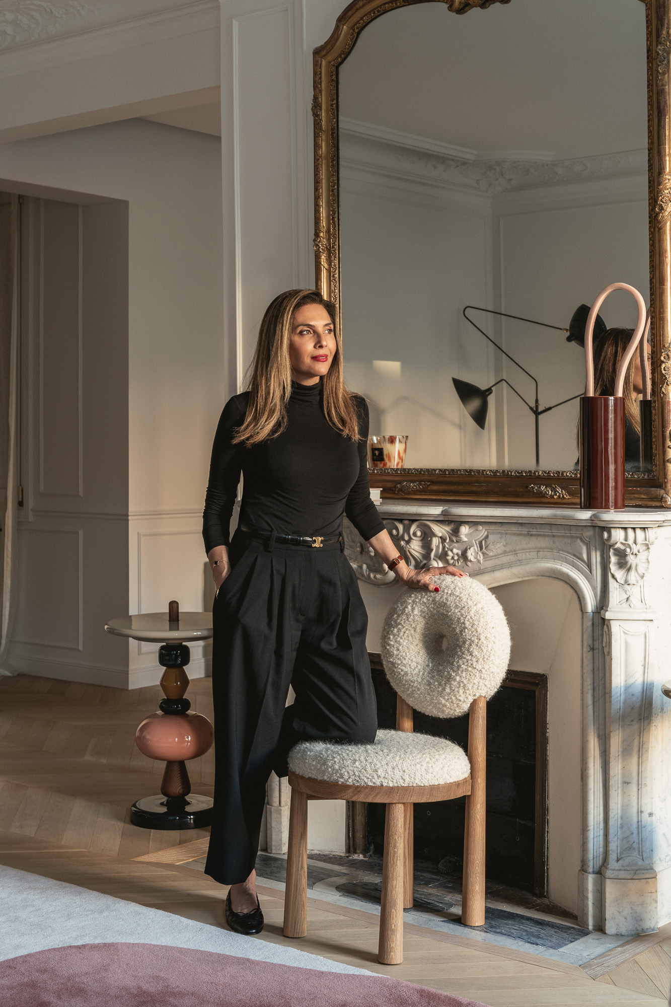 Diana Chouaib Ghandoir at her Parisian apartment