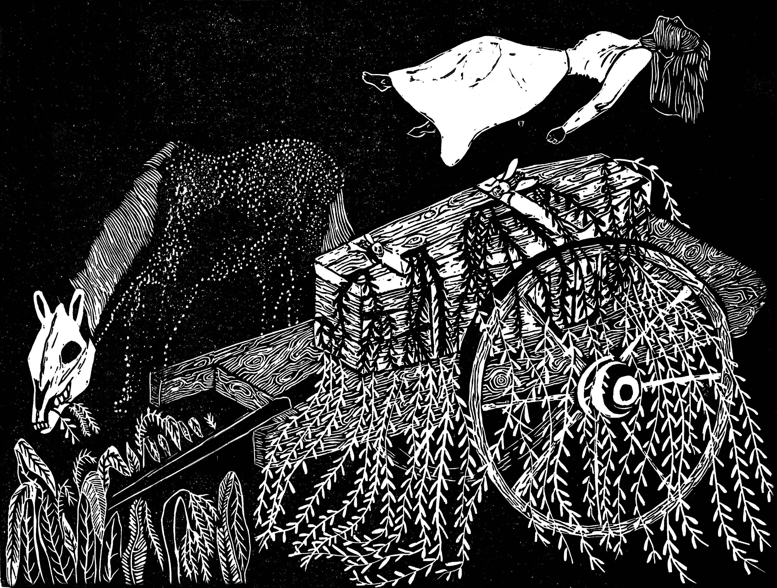 Linogravure. 25 x 35 cm. 2016