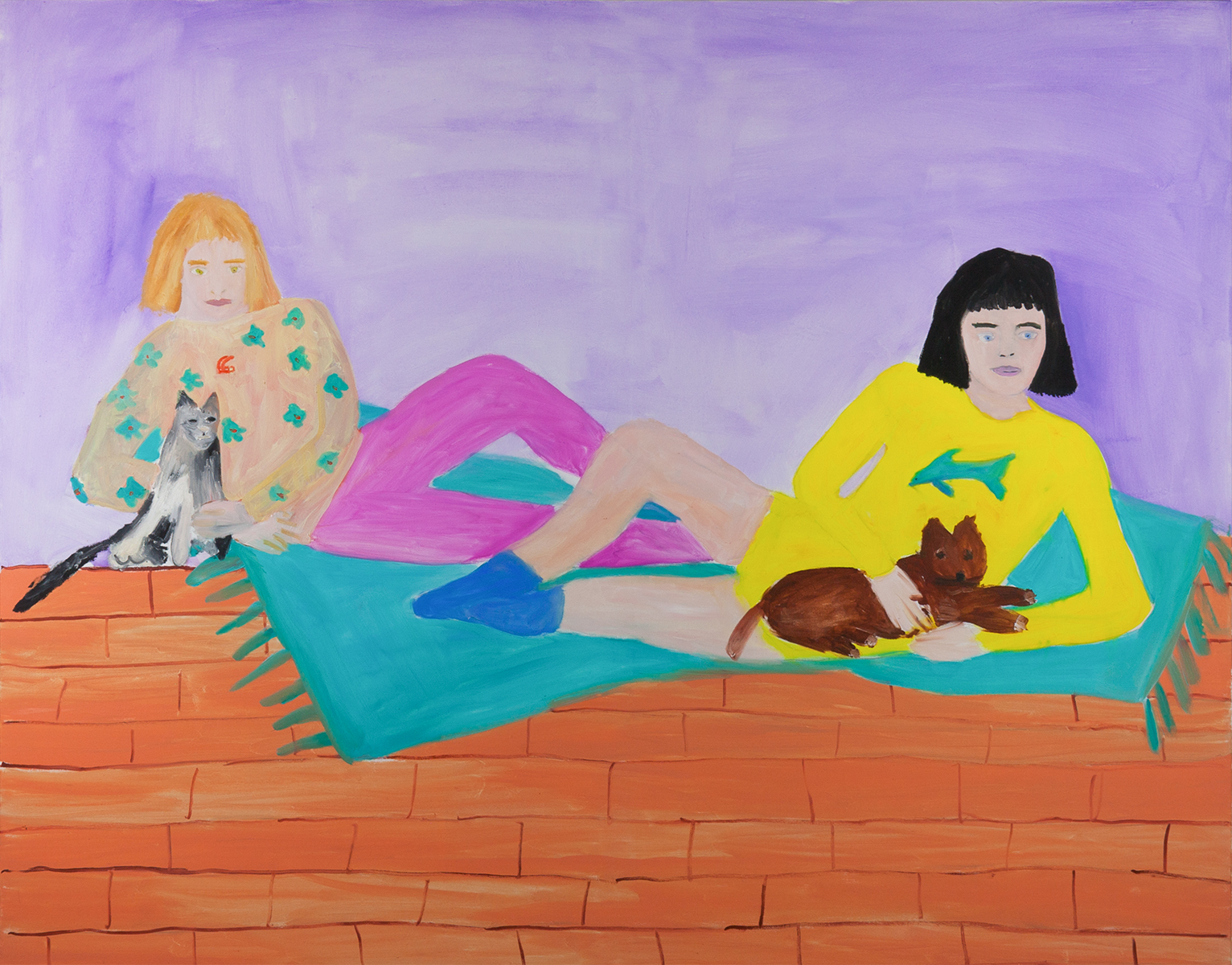 Duo, Oil on Canvas, 140 x 165 cm, 2020