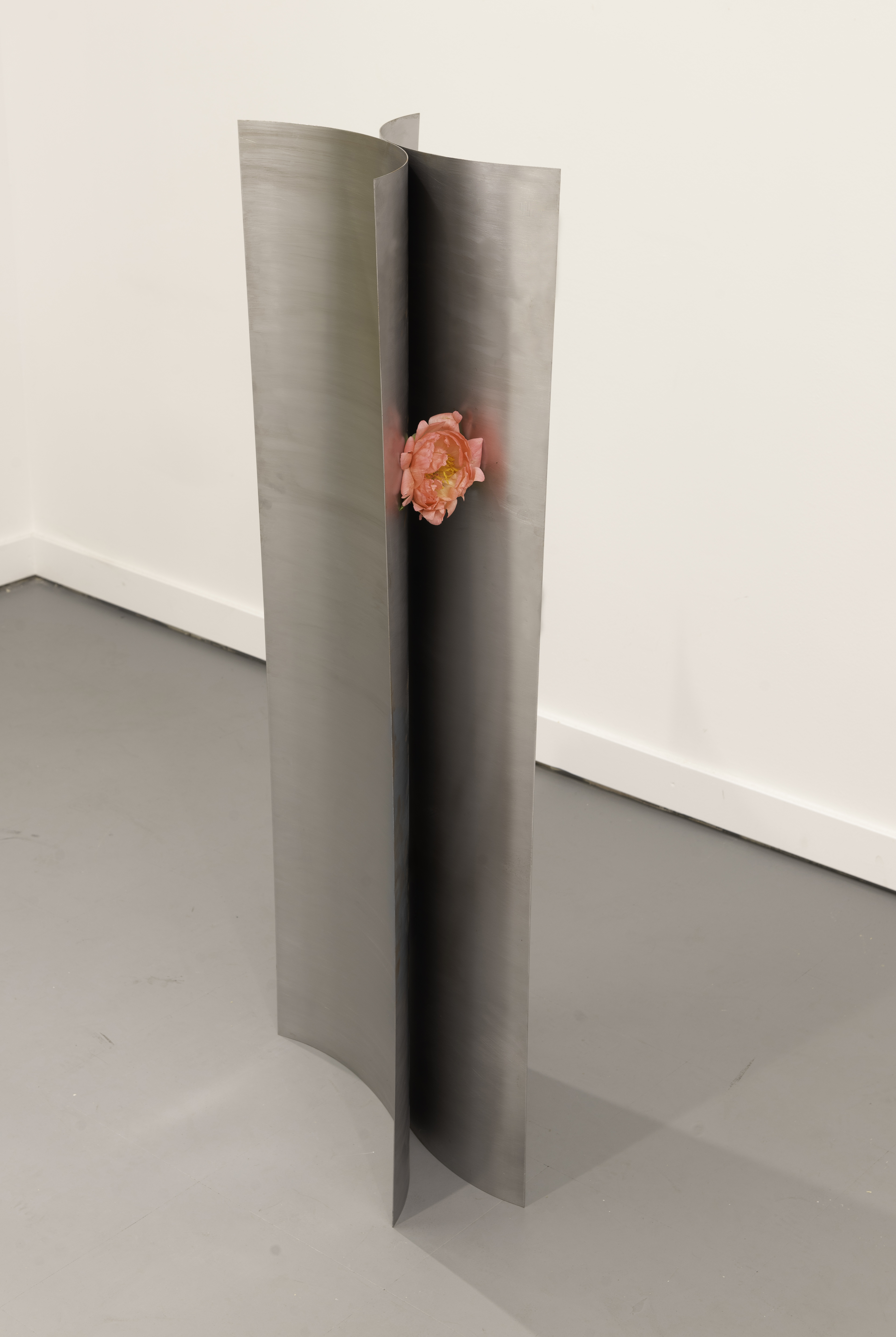 Vase No.2, hand polished stainless steel, 2019
