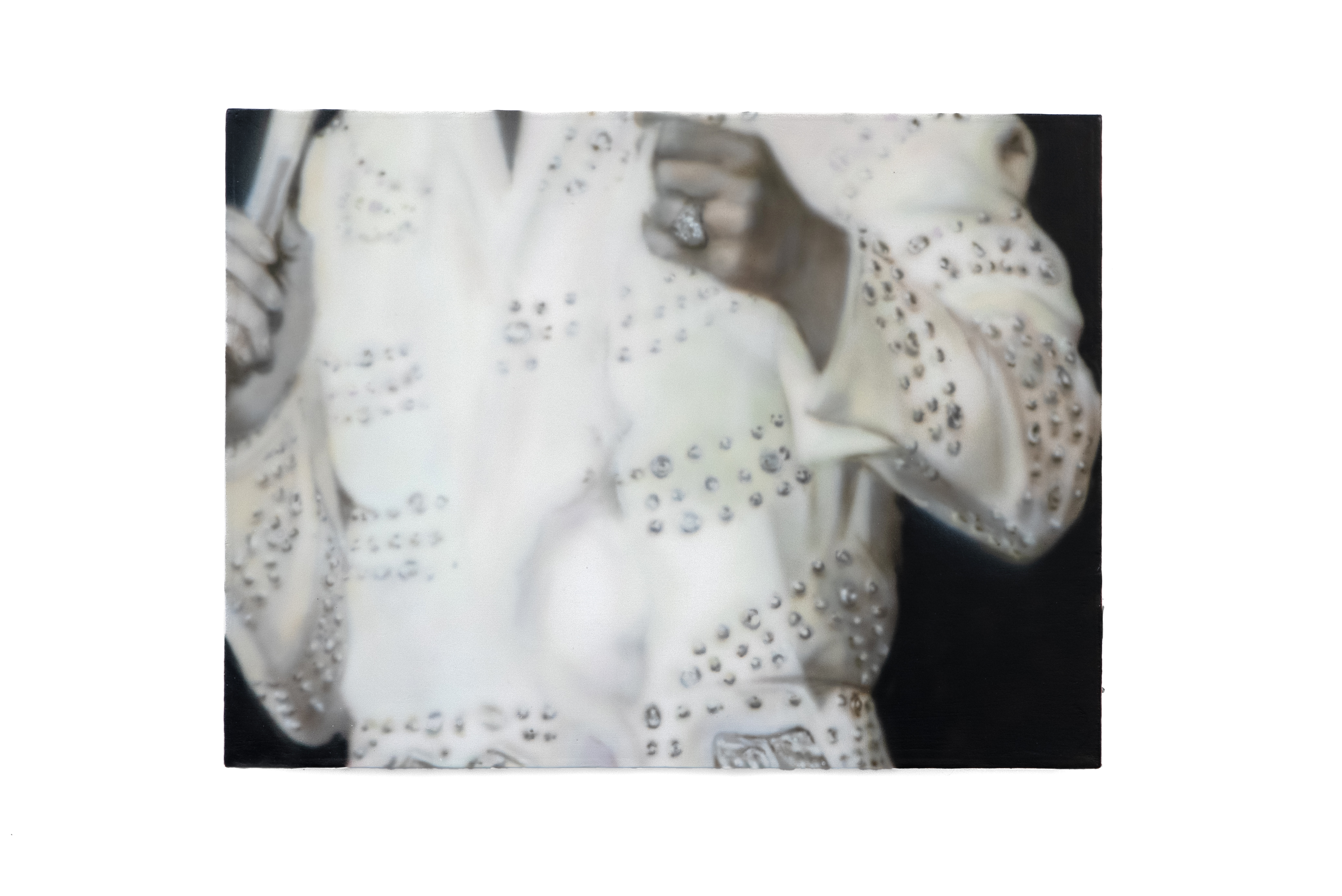 Annotations on, acrylic on linen 18 x 24 2025