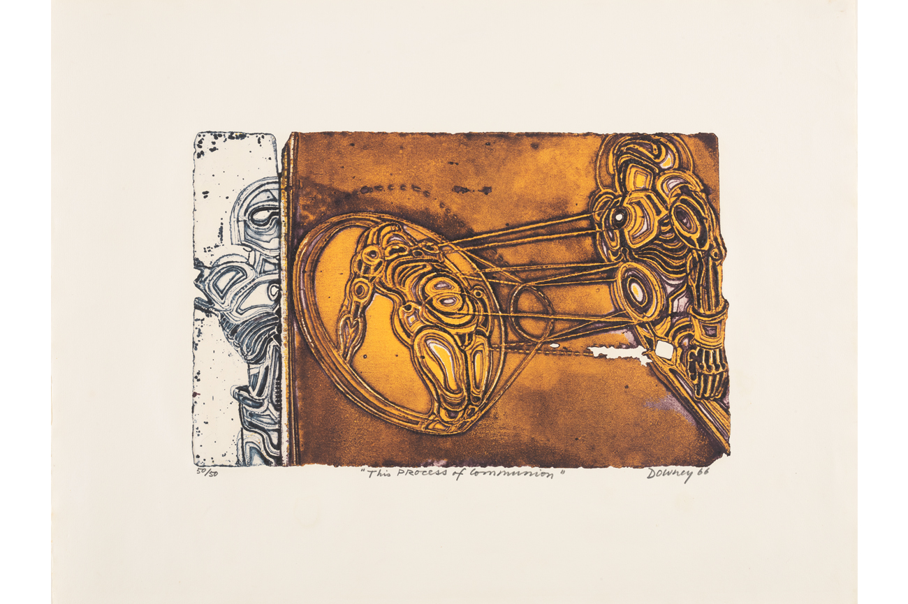 Juan DowneyThe Process of Communion del portafolio "Awareness of Love", 1966Aguafuerte viscoso Hayter sobre papel Arches58 x 73.5 cm