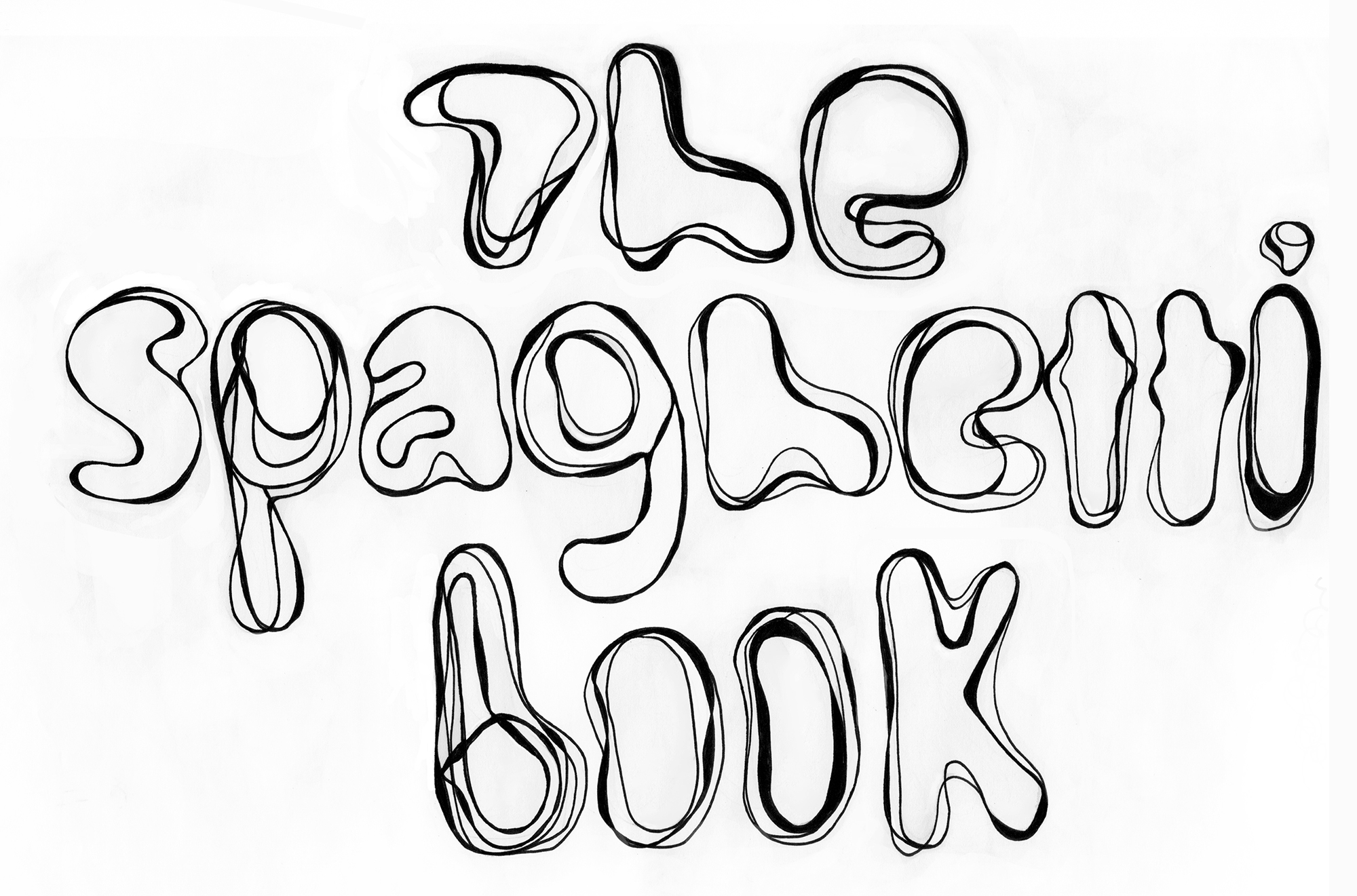 hand drawn typography for a book cover