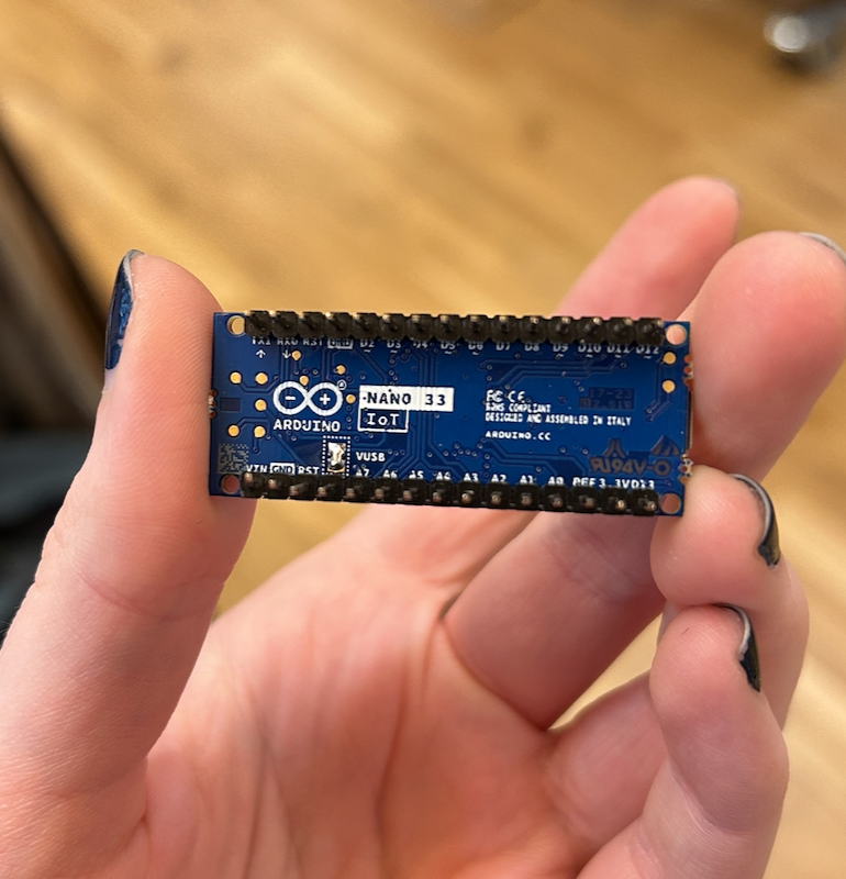 learned that to use the 5v pin you have to solder the metal pads on the bottom of the board.
