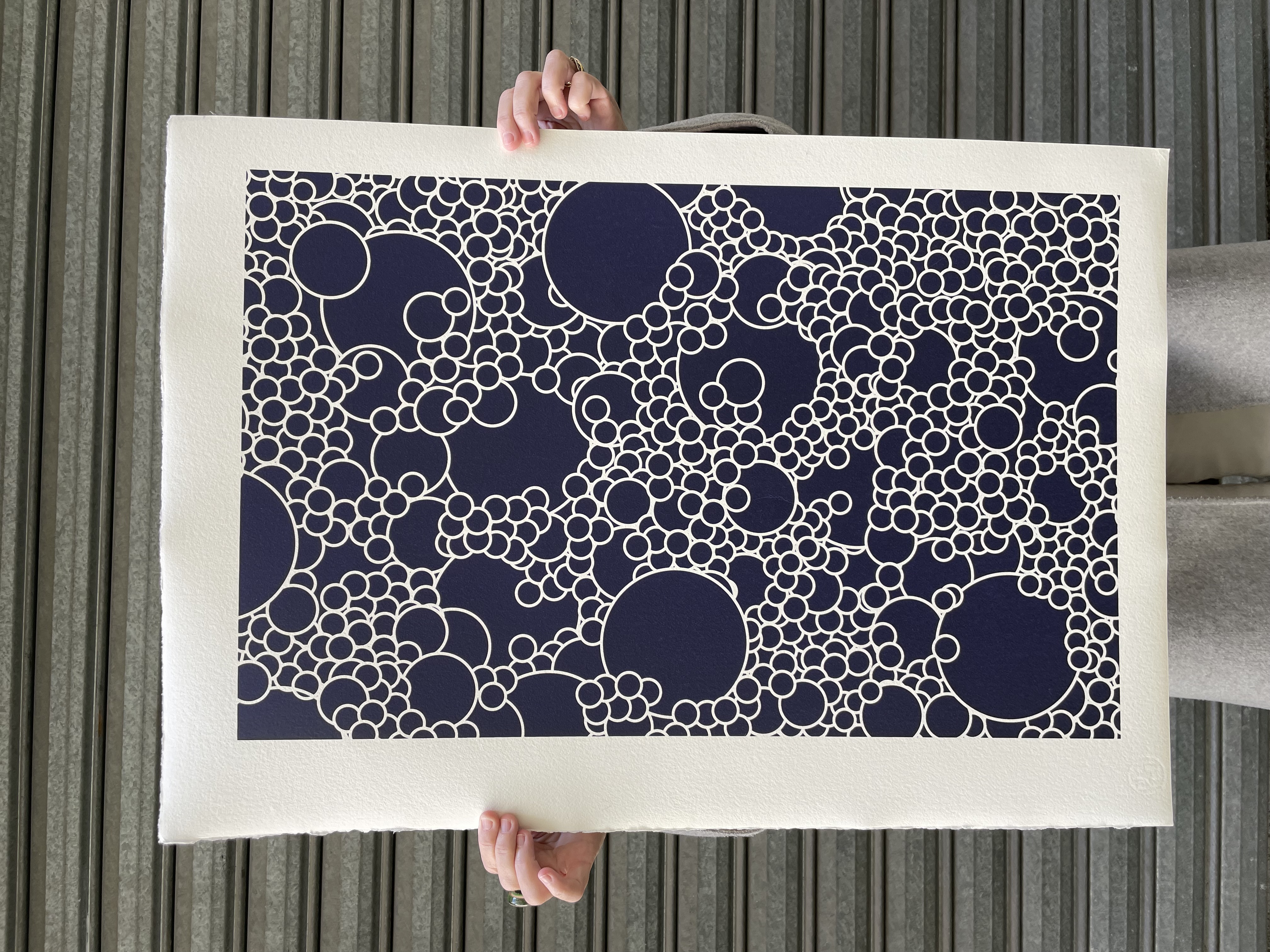 Bulles - Sérigraphie 100x80cm - 30CHF