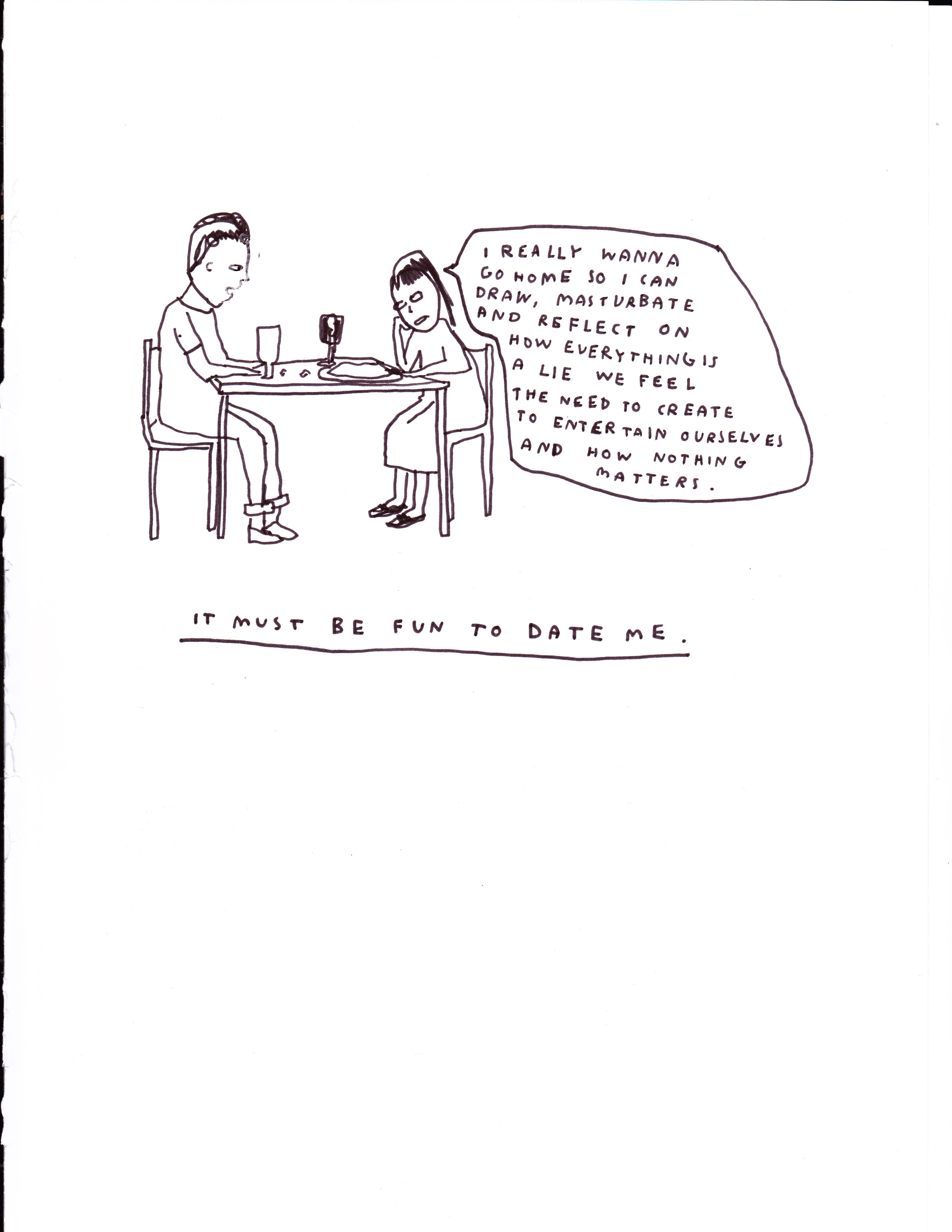 68 stupid rude drawings. 2016Ink on paper30 × 21 cm