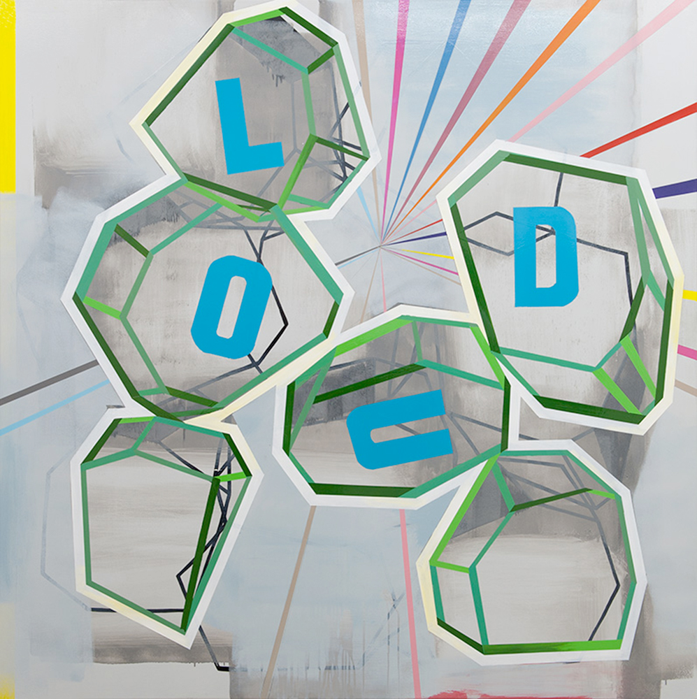 "Untitled", 2010, Gloss paint on wood, 130x130 cm