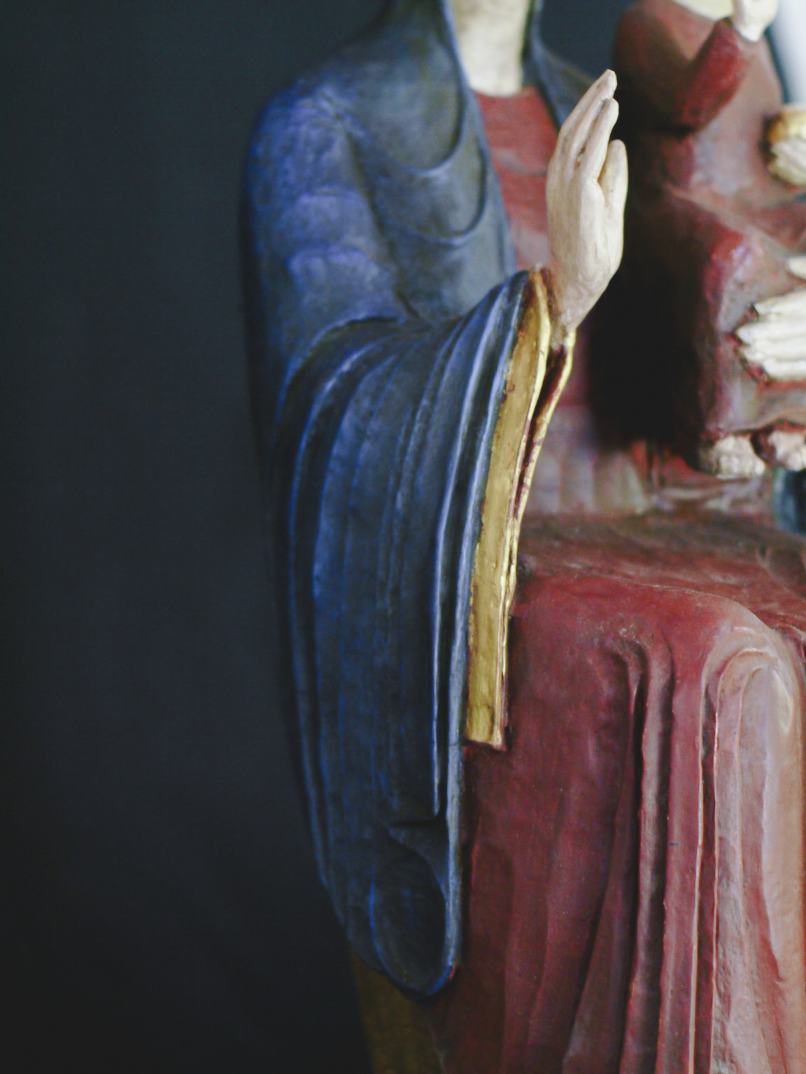 tilleul, polychromie - collaboration Fran&ccedil;oise Pascalini | h. 80 cm