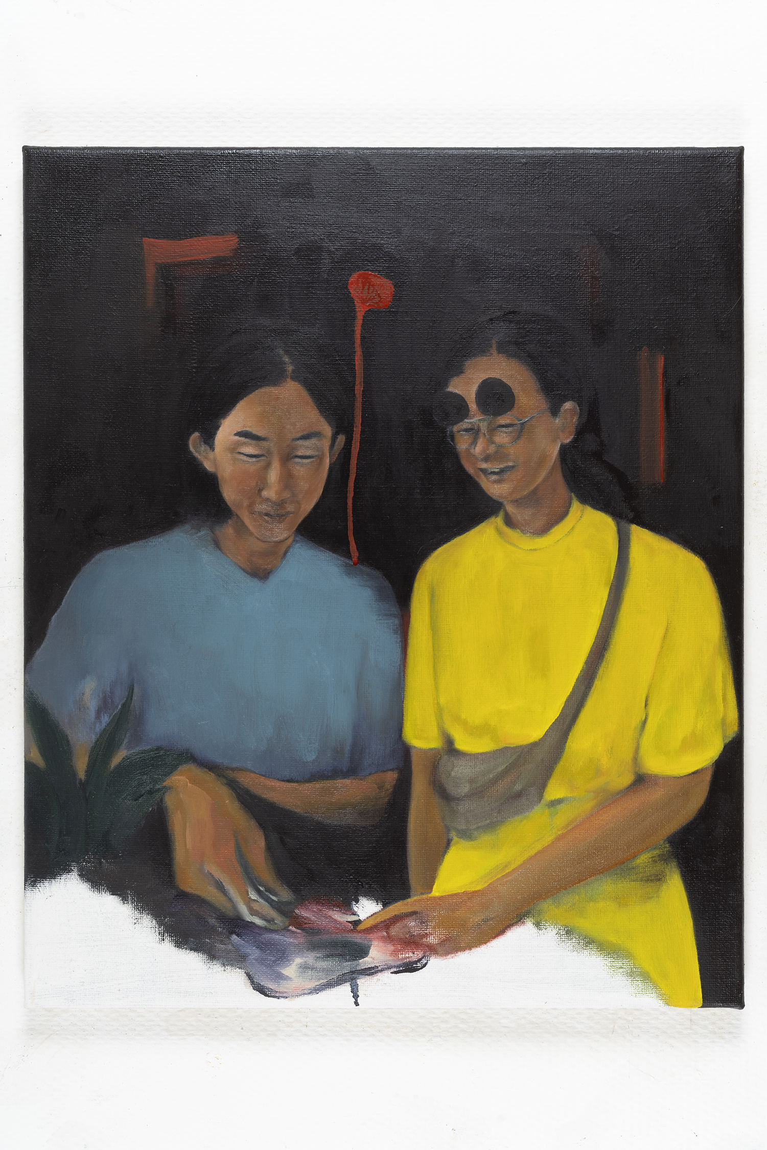 "First attempt: Mr.Herring", 2022, oil on canvas, 60x50cm