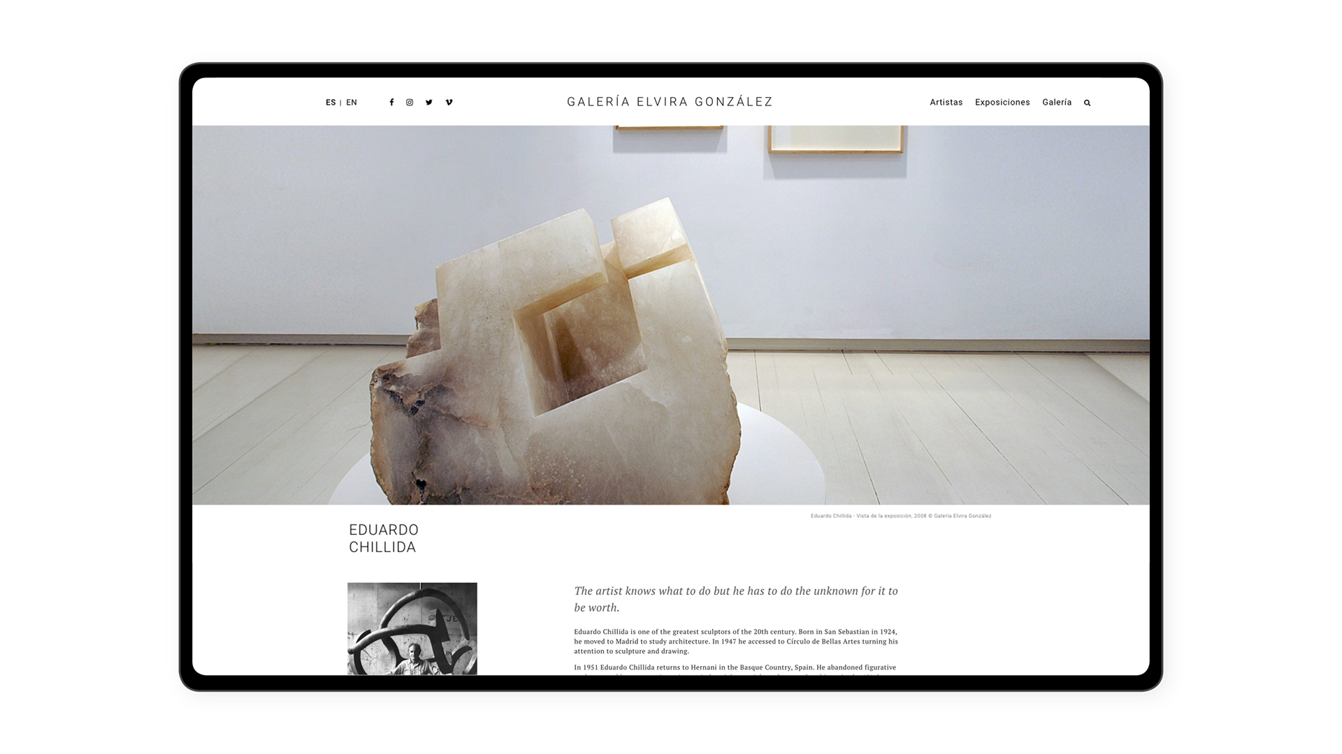 Elvira González gallery, 2020