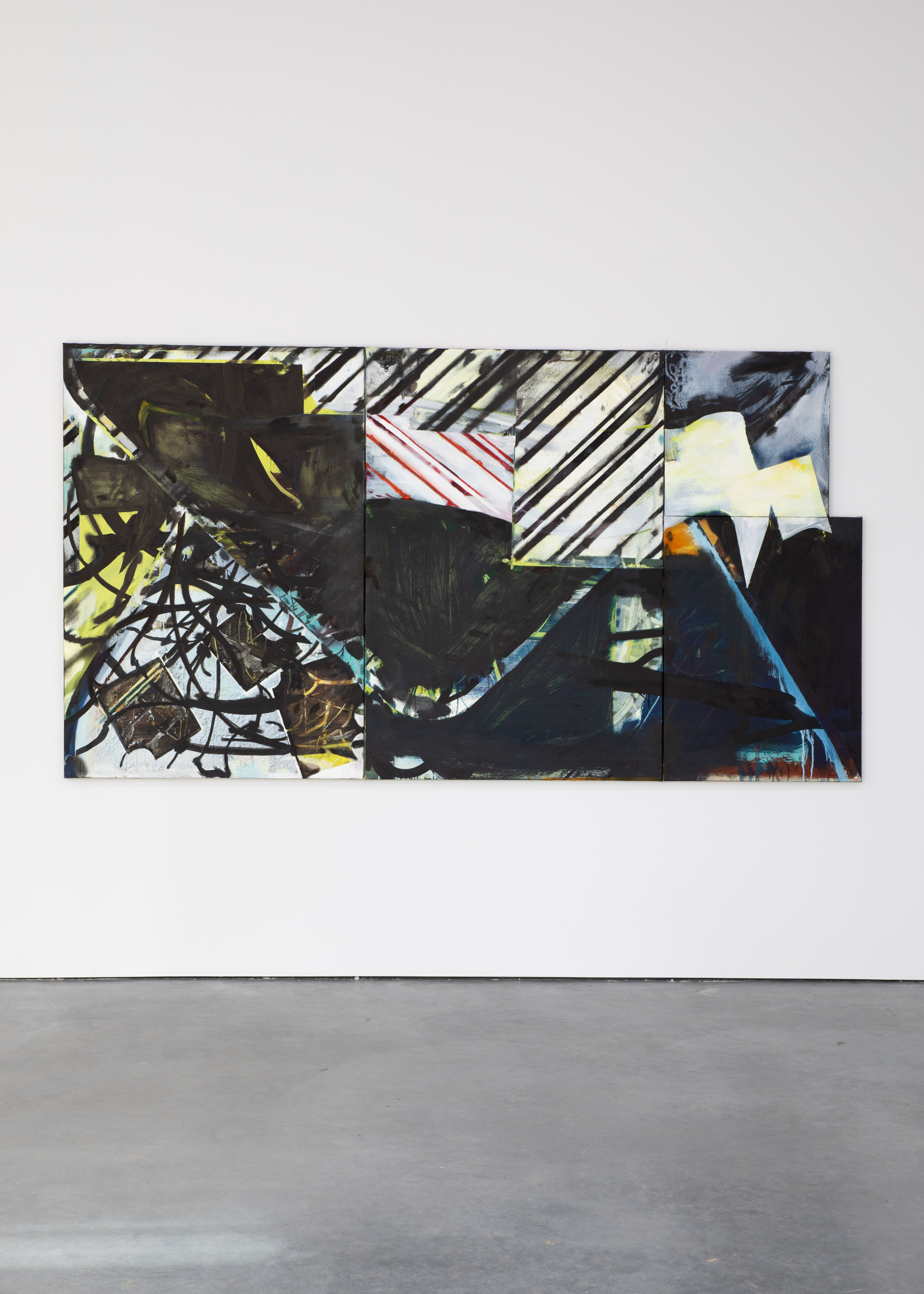 'Untitled', oil and enamel on canvas 130 x 240 cm, 2025.