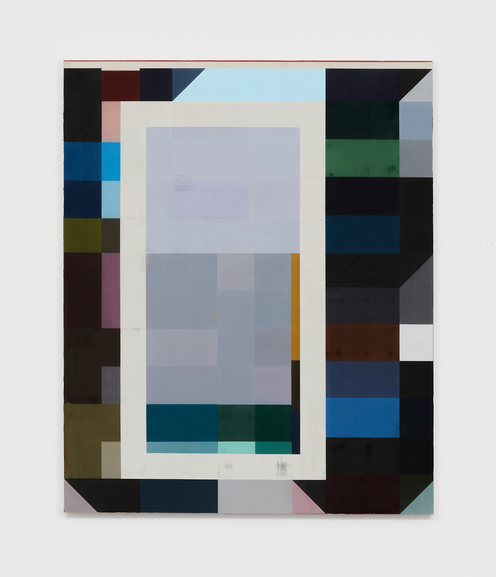 Work and Turn, 2023, pigments and binding mediums on canvas, 160cm x 130cm